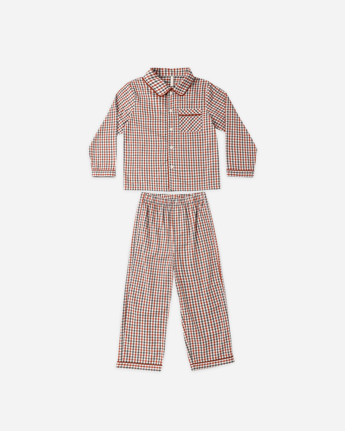 Long Sleeve Pajamas Holiday Gingham - Rylee + Cru | Kids Clothes | Trendy Baby Clothes | Modern Infant Outfits |