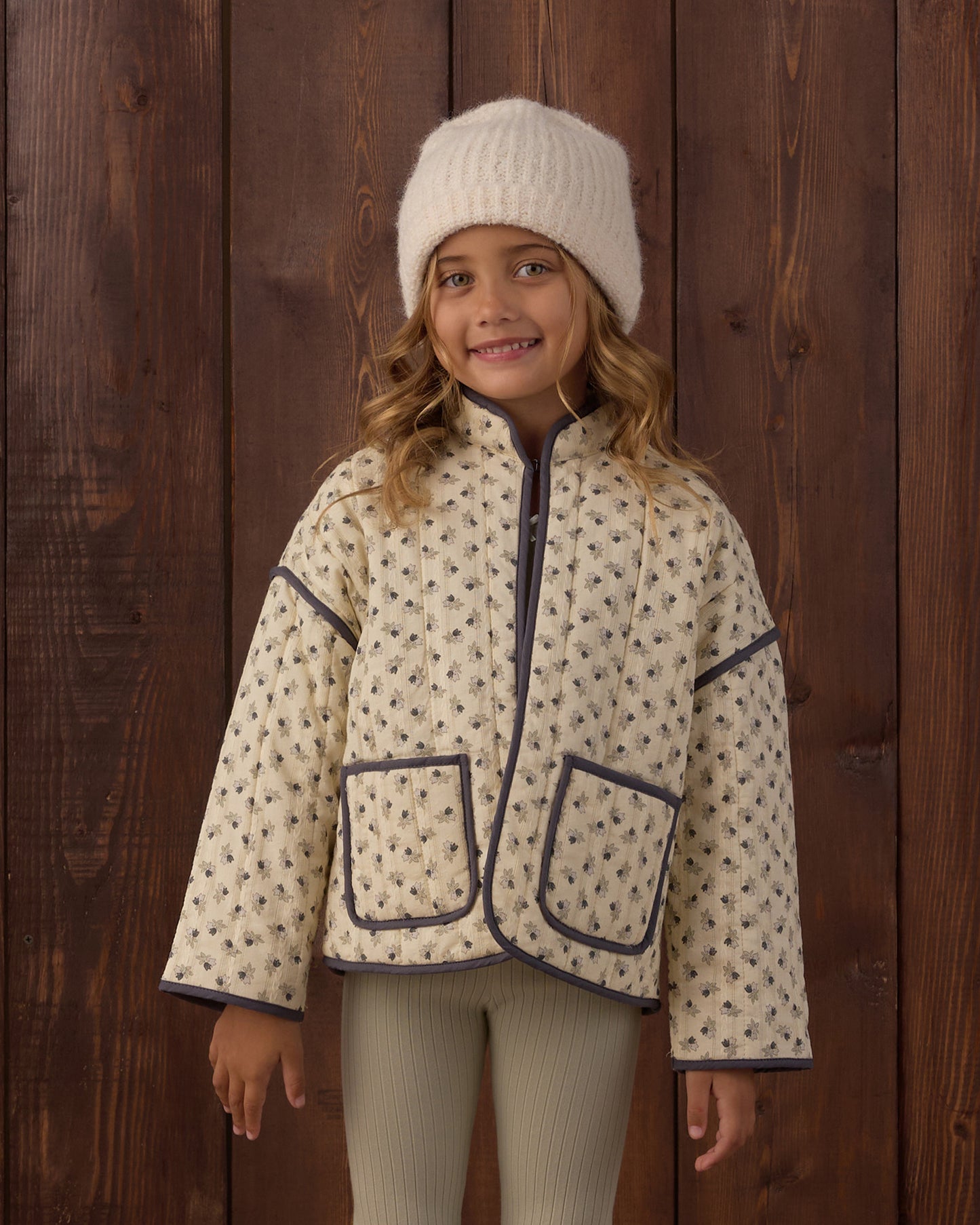 Quilted Jacket Vintage Fleur - Rylee + Cru | Kids Clothes | Trendy Baby Clothes | Modern Infant Outfits |
