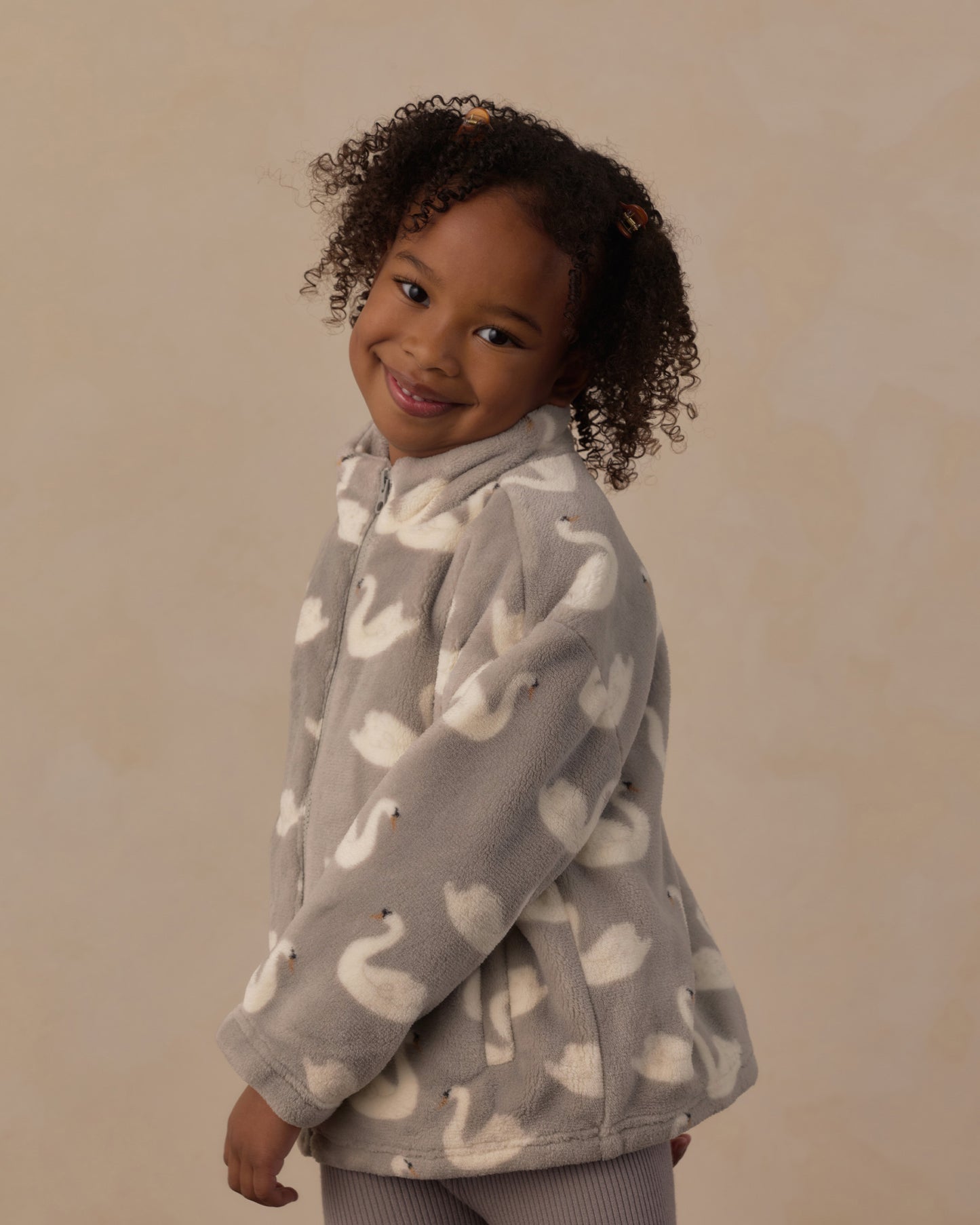 Coco Jacket Swans - Rylee + Cru | Kids Clothes | Trendy Baby Clothes | Modern Infant Outfits |