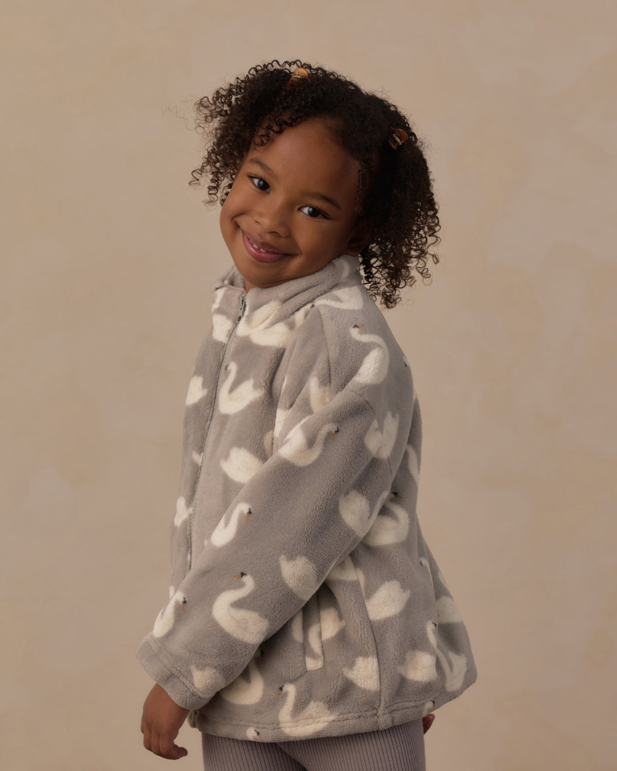 Coco Jacket Swans - Rylee + Cru | Kids Clothes | Trendy Baby Clothes | Modern Infant Outfits |