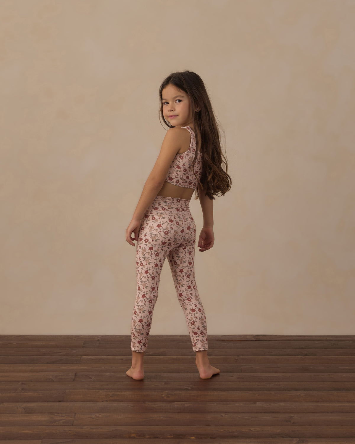 Swift Sports Bra Pink Floral - Rylee + Cru | Kids Clothes | Trendy Baby Clothes | Modern Infant Outfits |