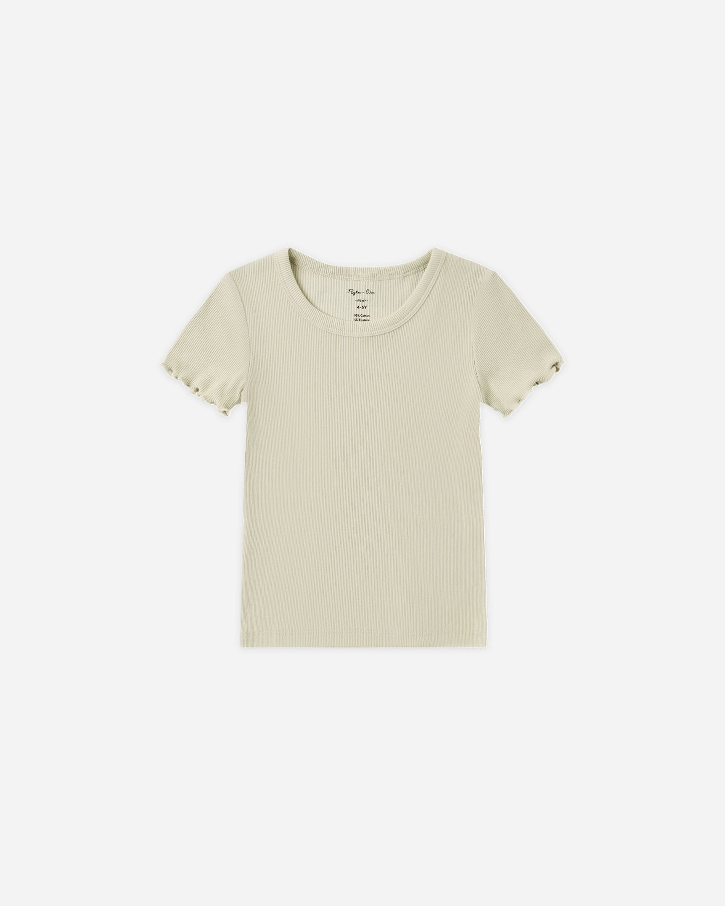 Ribbed Basic Tee Pistachio - Rylee + Cru | Kids Clothes | Trendy Baby Clothes | Modern Infant Outfits |