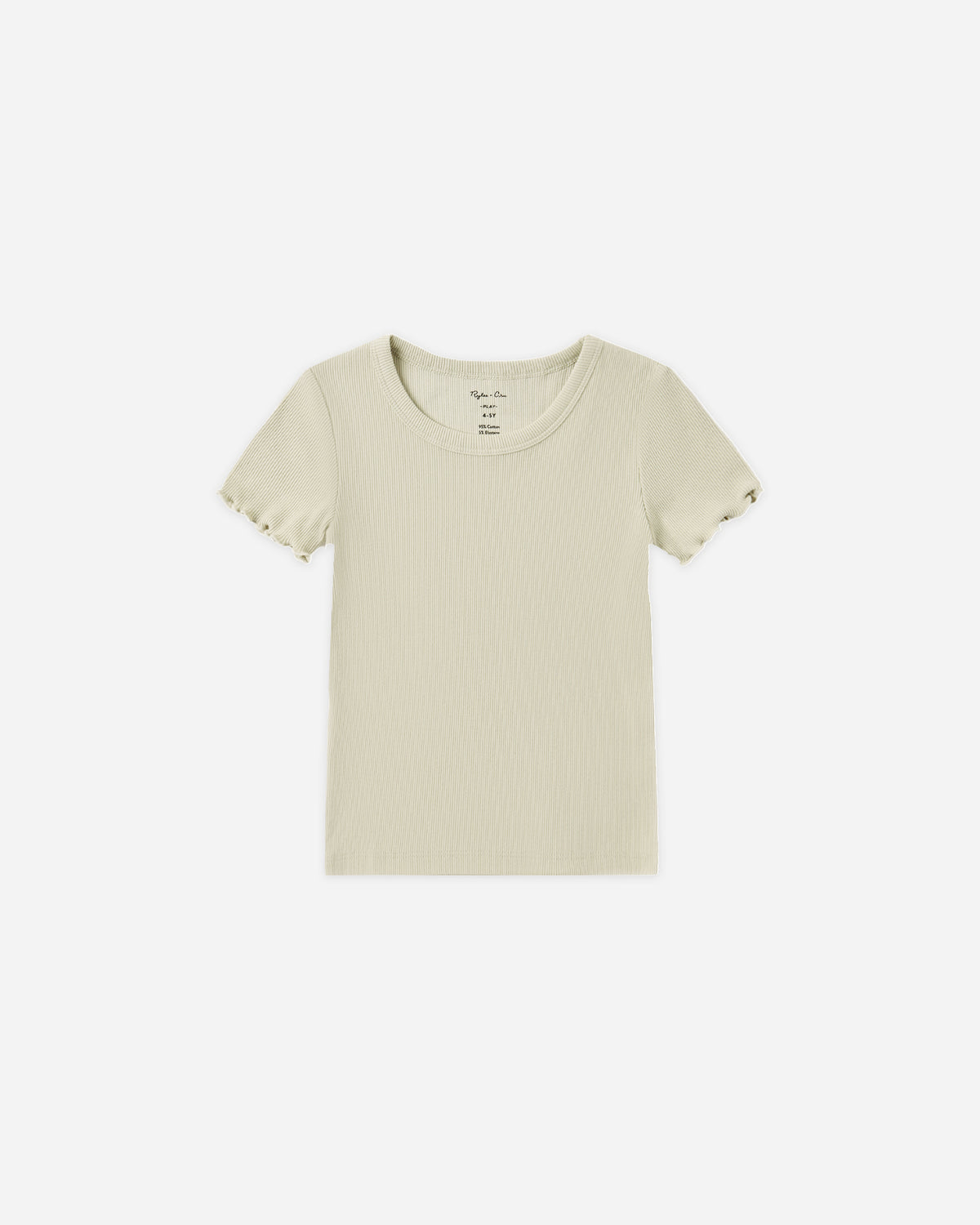 Ribbed Basic Tee Pistachio - Rylee + Cru | Kids Clothes | Trendy Baby Clothes | Modern Infant Outfits |