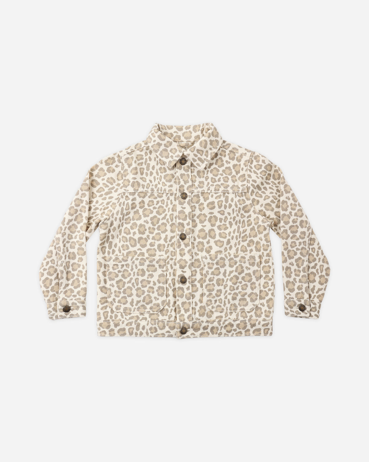 Denim Chore Coat Leopard - Rylee + Cru | Kids Clothes | Trendy Baby Clothes | Modern Infant Outfits |