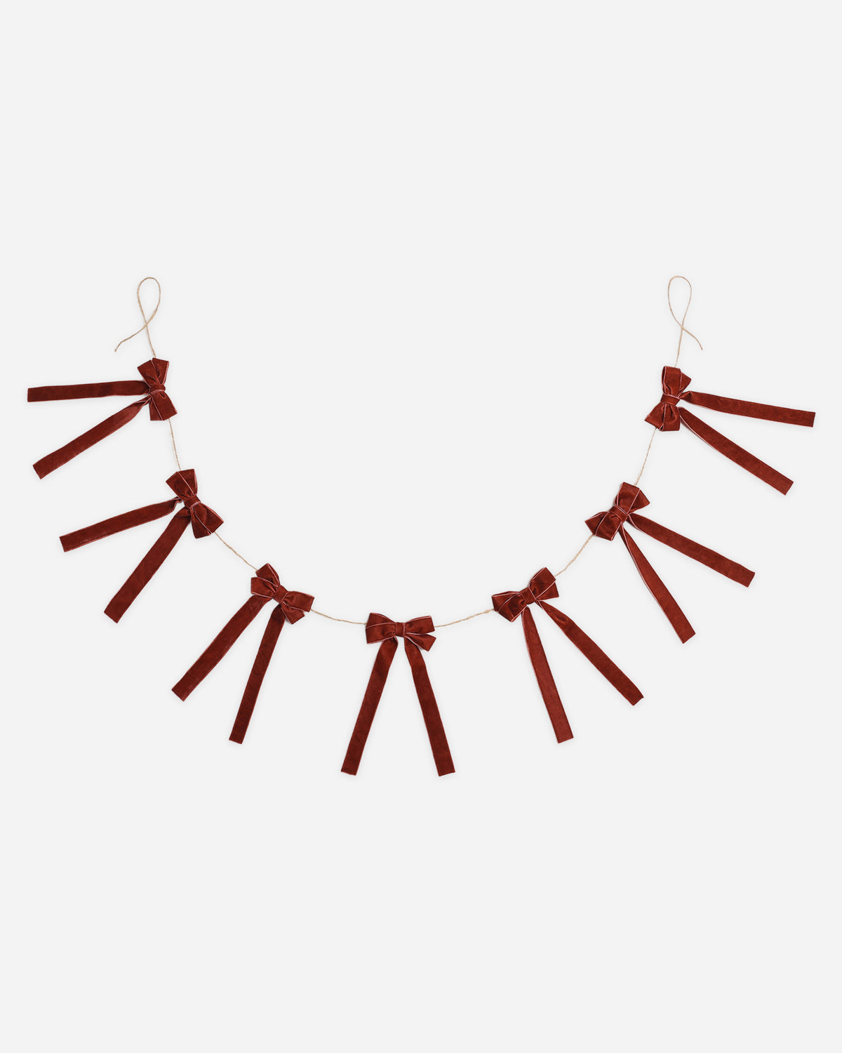 Velvet Bow Garland Ruby - Rylee + Cru | Kids Clothes | Trendy Baby Clothes | Modern Infant Outfits |
