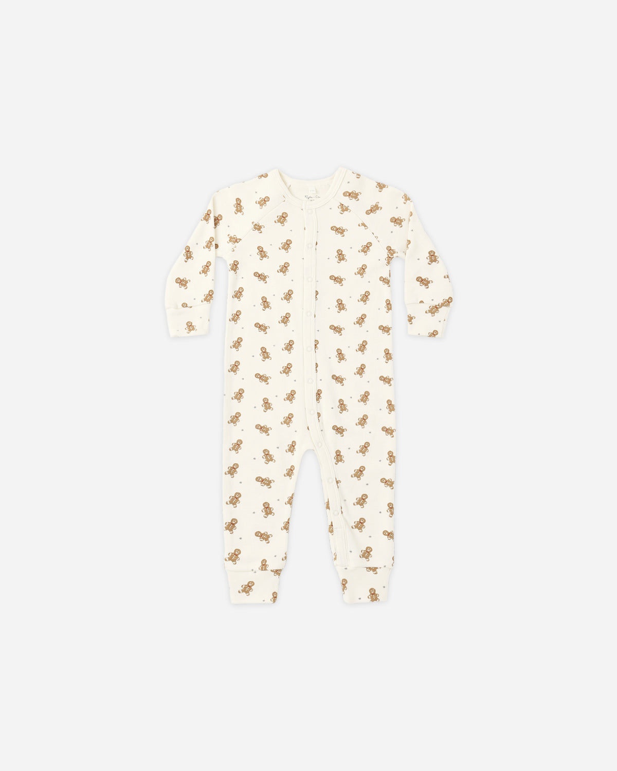 Organic Long John Pajamas Gingerbread - Rylee + Cru | Kids Clothes | Trendy Baby Clothes | Modern Infant Outfits |