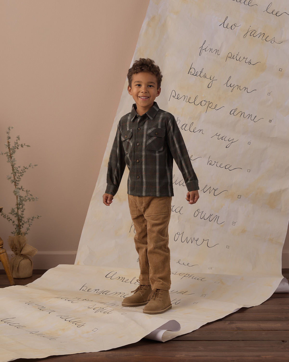 Pocketed Flannel Shirt Holiday Plaid - Rylee + Cru | Kids Clothes | Trendy Baby Clothes | Modern Infant Outfits |