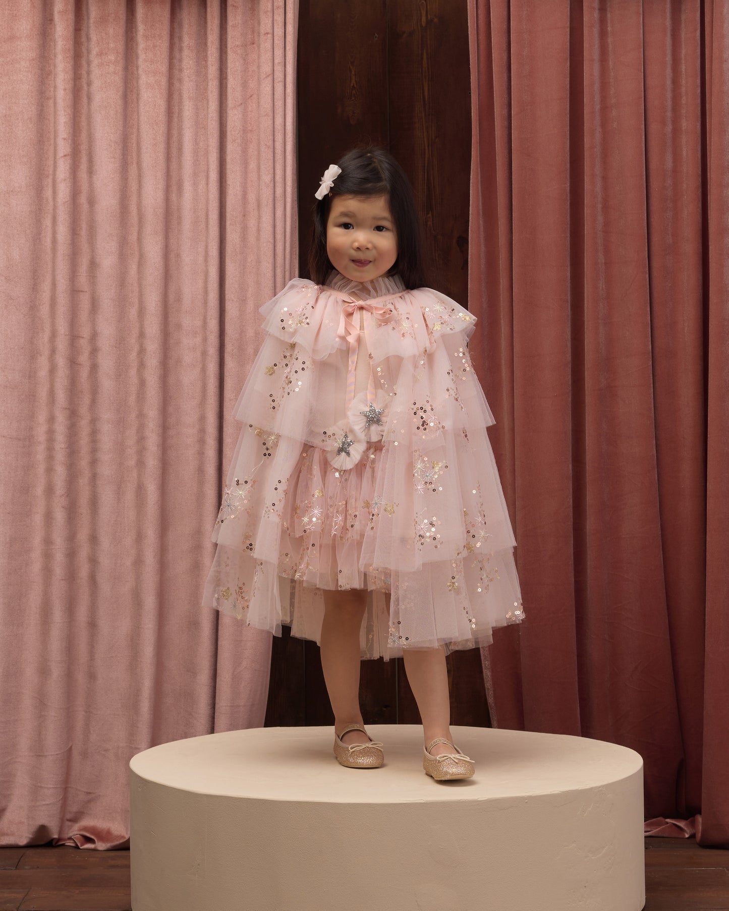 Tulle Cape Pink - Rylee + Cru | Kids Clothes | Trendy Baby Clothes | Modern Infant Outfits |