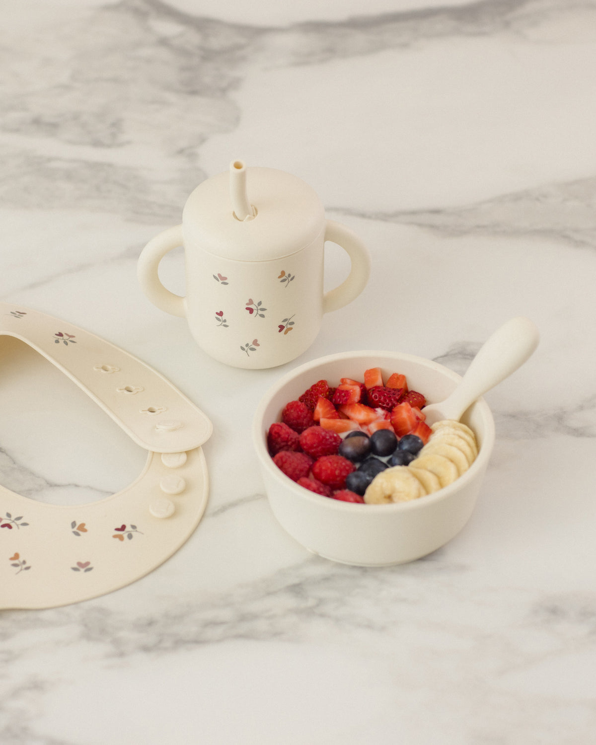 Feeding Kit Heart Ditsy - Rylee + Cru | Kids Clothes | Trendy Baby Clothes | Modern Infant Outfits |
