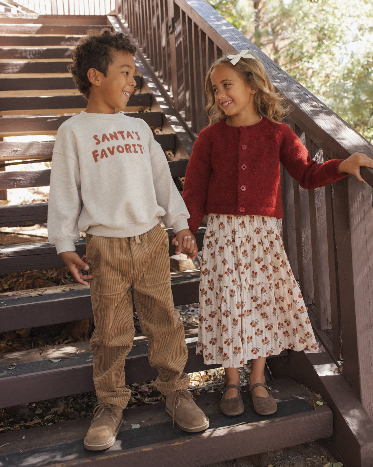 Relaxed Sweatshirt Santa's Favorite - Rylee + Cru | Kids Clothes | Trendy Baby Clothes | Modern Infant Outfits |