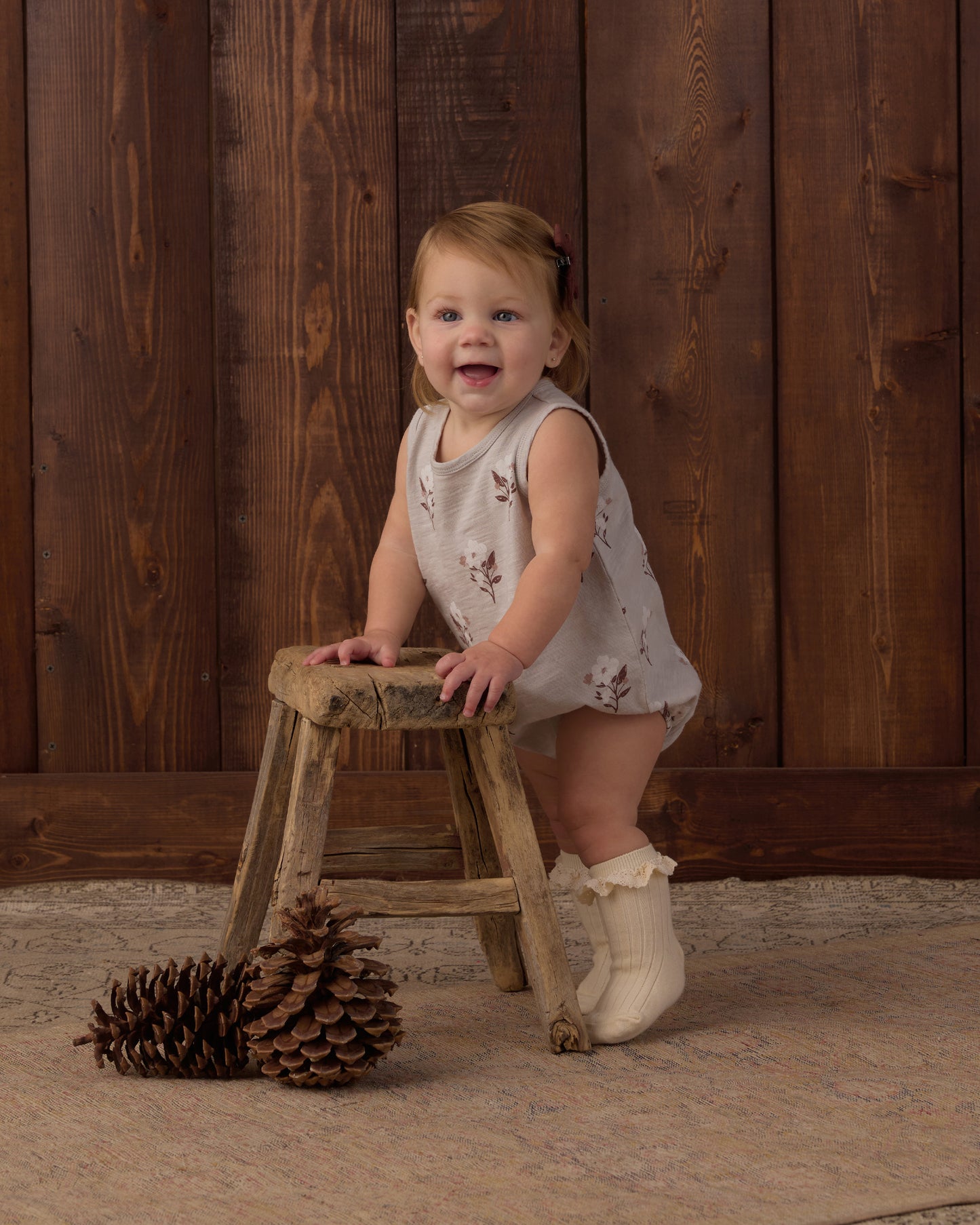 Lace Trim Socks, 2-Pack Rosewood, Natural - Rylee + Cru | Kids Clothes | Trendy Baby Clothes | Modern Infant Outfits |