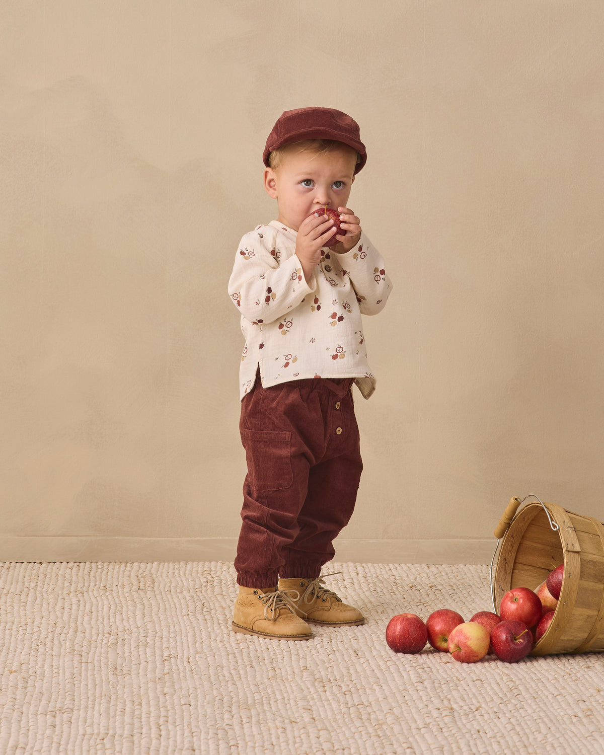 Zion Shirt Apples - Rylee + Cru | Kids Clothes | Trendy Baby Clothes | Modern Infant Outfits |