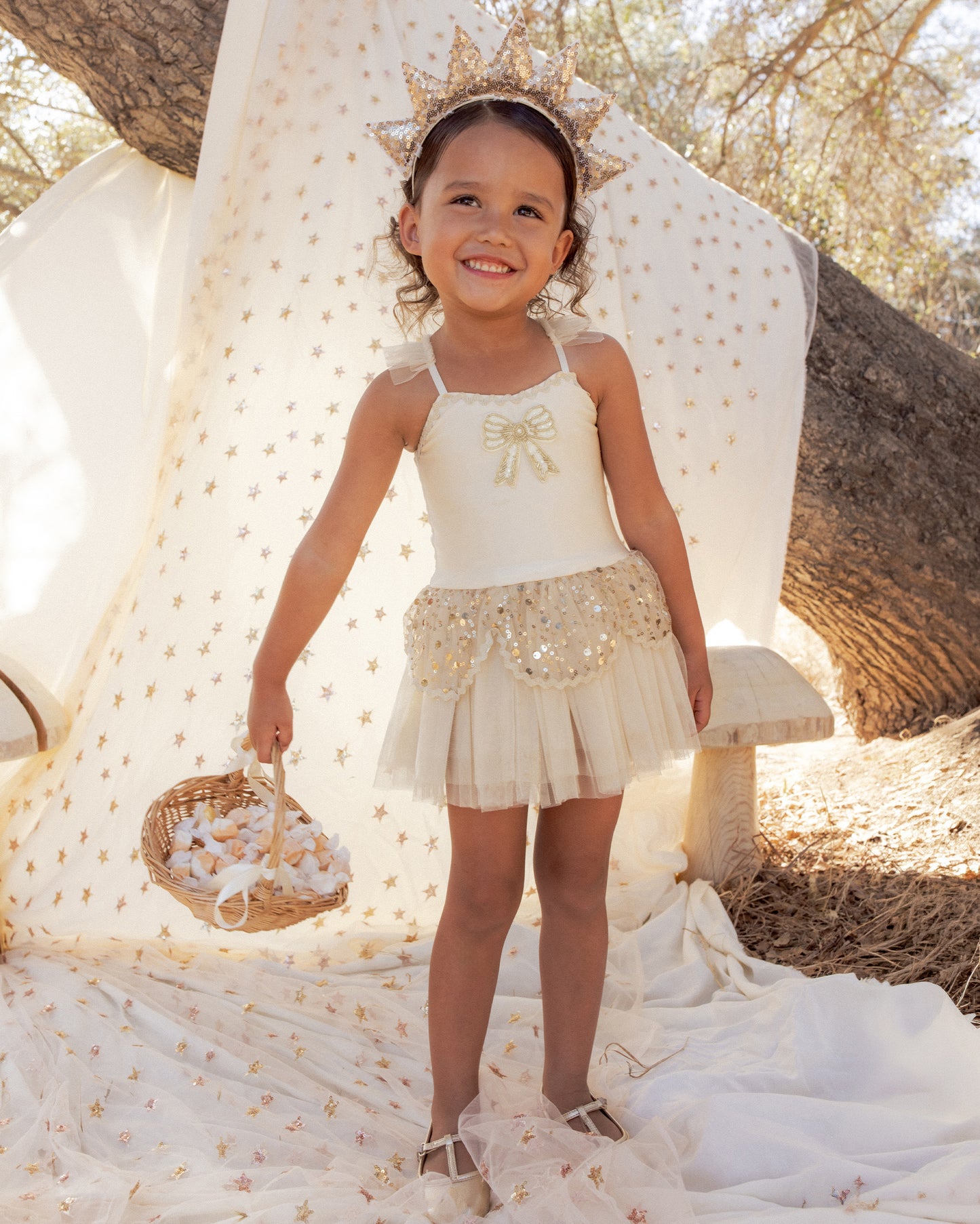 Sun Crown + Wand Gold - Rylee + Cru | Kids Clothes | Trendy Baby Clothes | Modern Infant Outfits |