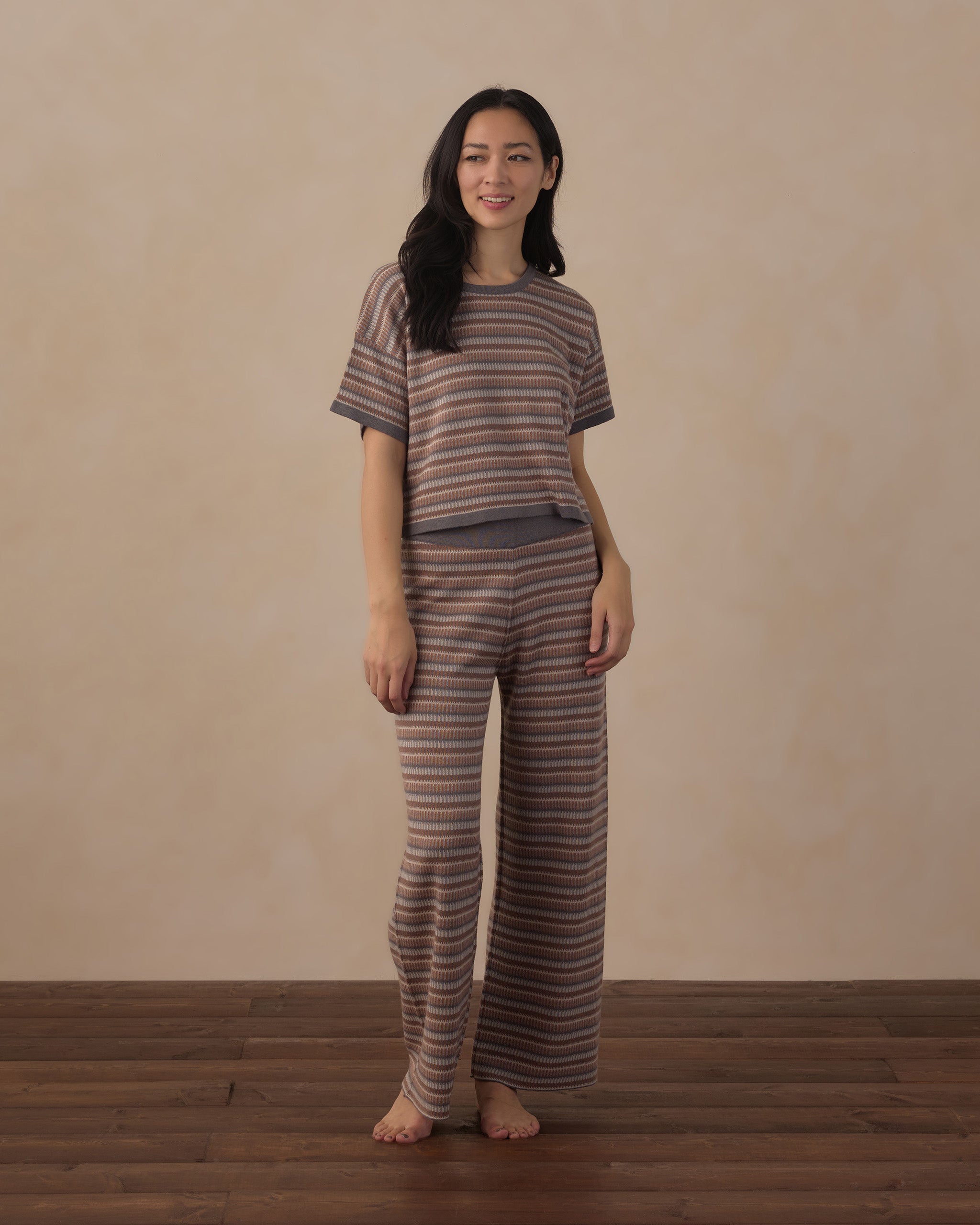 Women's Knit Wide Leg Multi-Stripe - Rylee + Cru | Kids Clothes | Trendy Baby Clothes | Modern Infant Outfits |