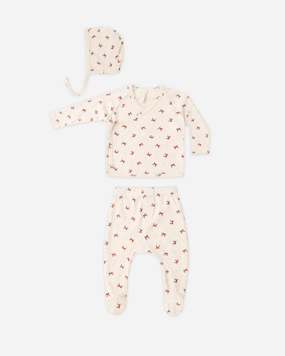 Take Home Set Red Bows - Rylee + Cru | Kids Clothes | Trendy Baby Clothes | Modern Infant Outfits |