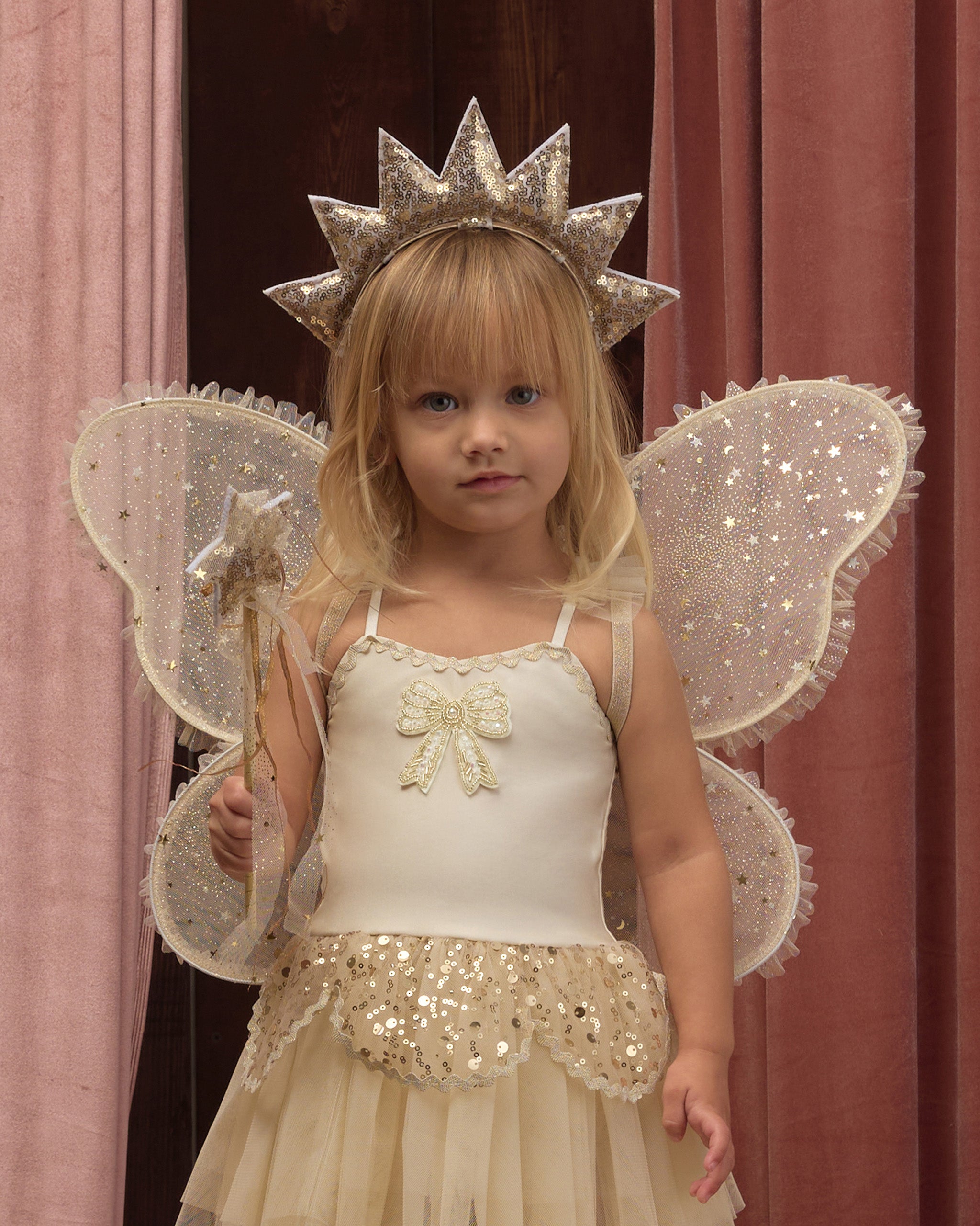 Sun Crown + Wand Gold - Rylee + Cru | Kids Clothes | Trendy Baby Clothes | Modern Infant Outfits |
