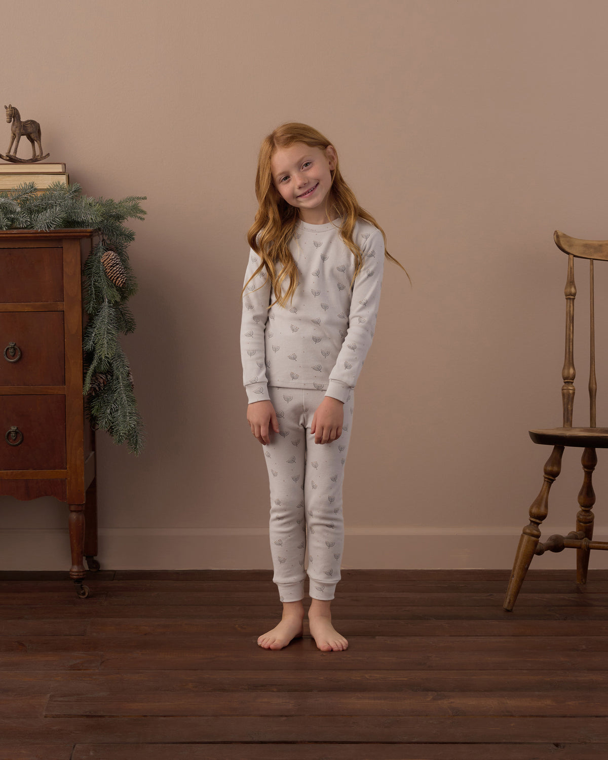 Organic Long Sleeve Pajama Set Hanukkah - Rylee + Cru | Kids Clothes | Trendy Baby Clothes | Modern Infant Outfits |