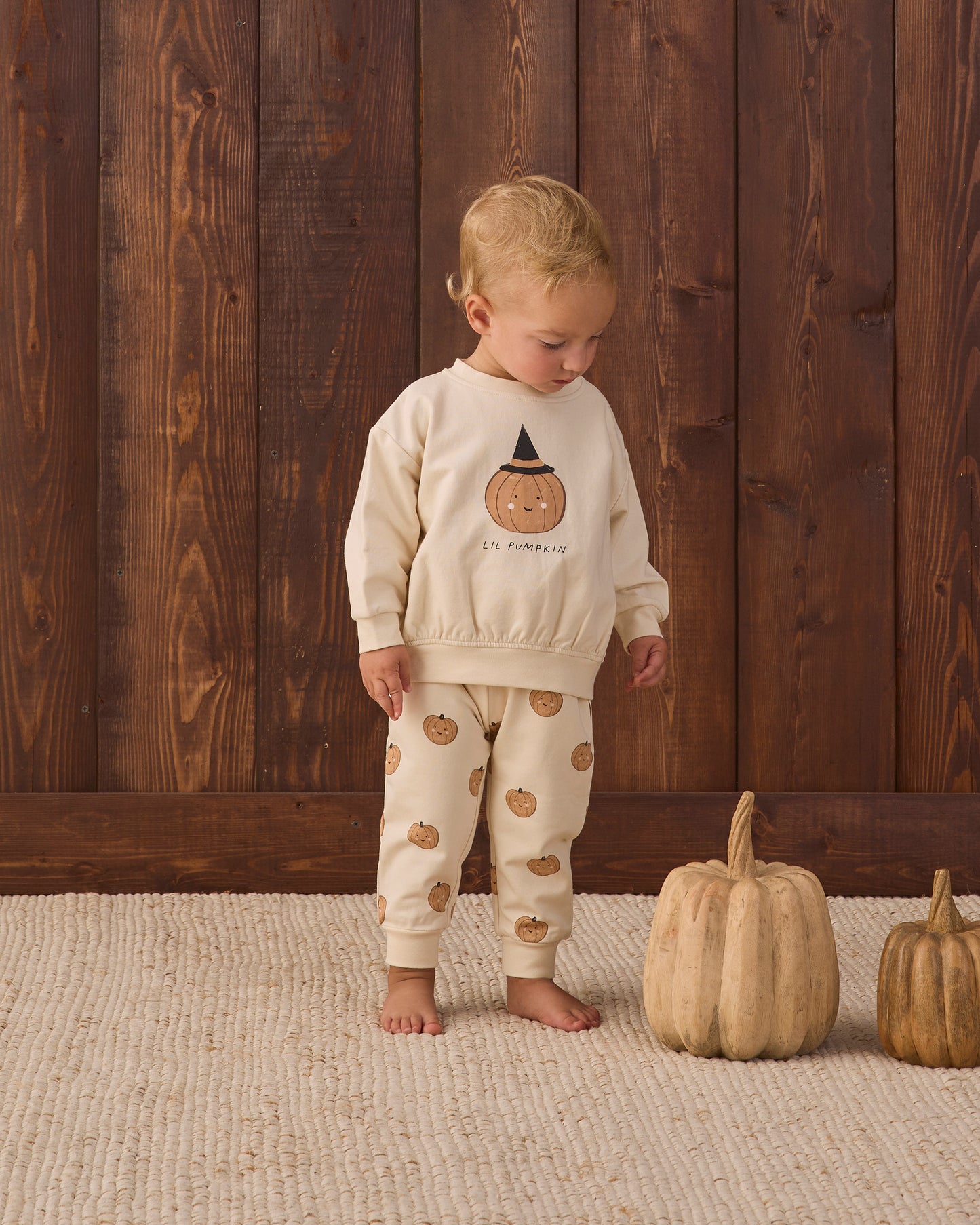Relaxed Fleece Sweatpant Pumpkins - Rylee + Cru | Kids Clothes | Trendy Baby Clothes | Modern Infant Outfits |