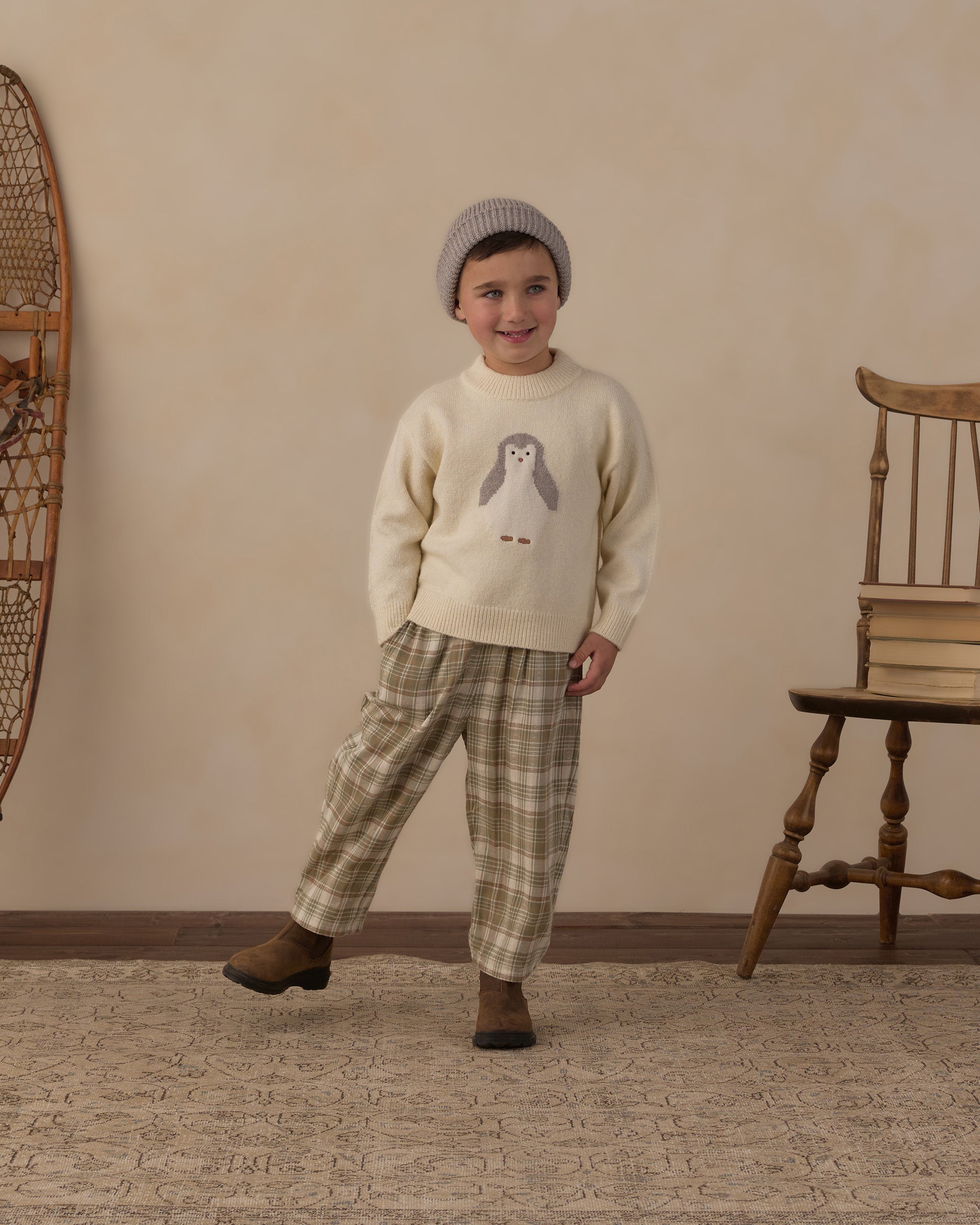 Reagan Sweater Penguin - Rylee + Cru | Kids Clothes | Trendy Baby Clothes | Modern Infant Outfits |