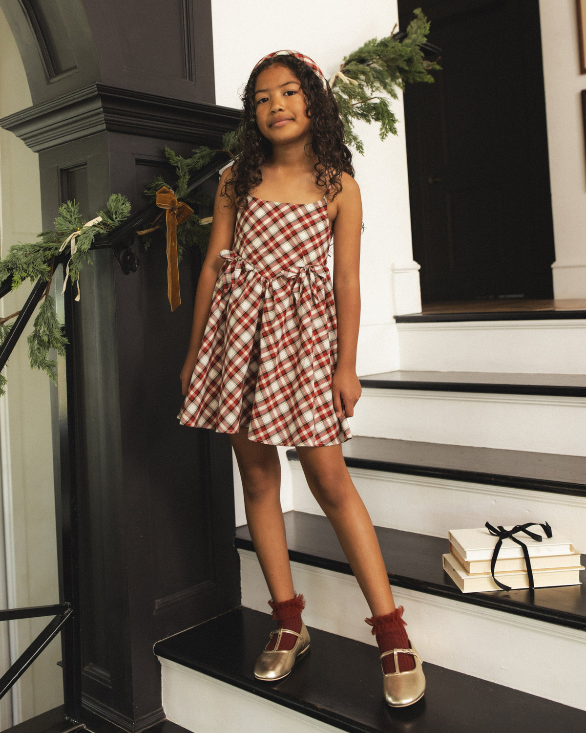 Betsy Dress Holiday Tartan
