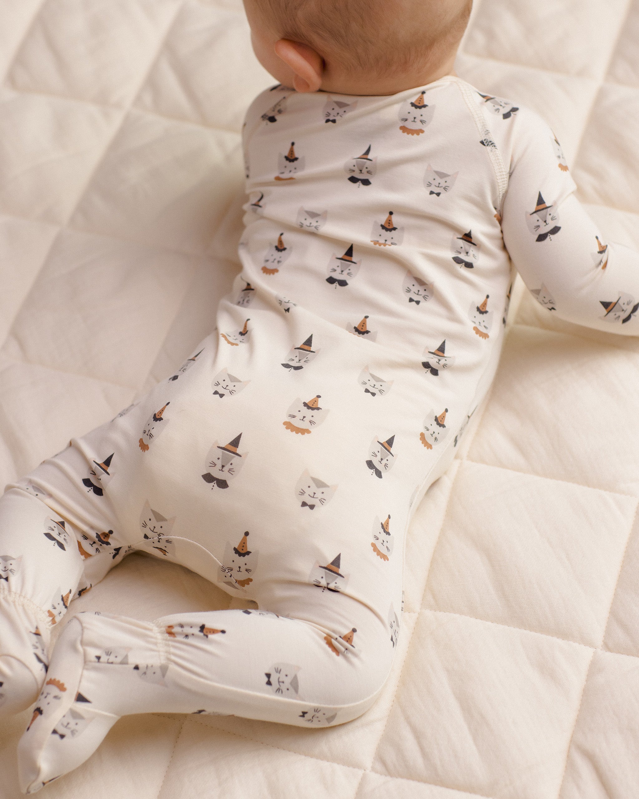 Bamboo Zip Footie Costume Kittens - Rylee + Cru | Kids Clothes | Trendy Baby Clothes | Modern Infant Outfits |