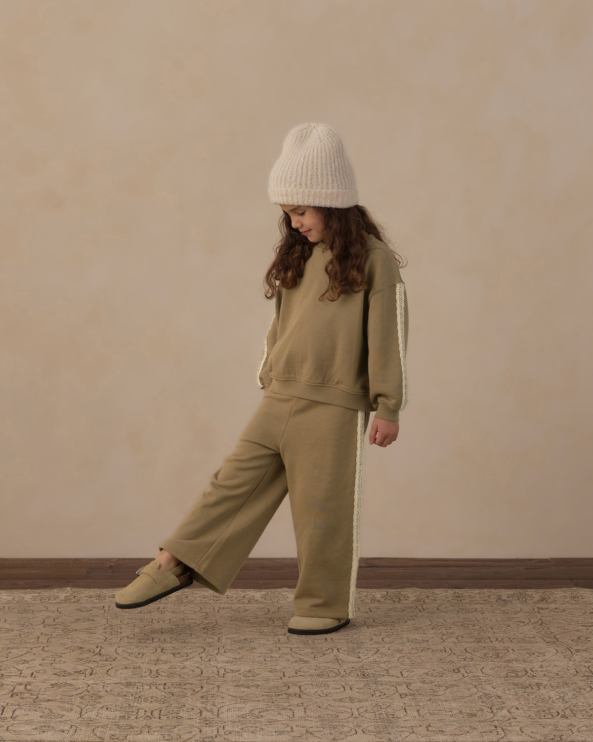 Oversized Sweatshirt Olive - Rylee + Cru | Kids Clothes | Trendy Baby Clothes | Modern Infant Outfits |