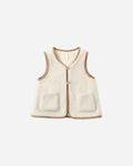 Sherpa Vest Natural - Rylee + Cru | Kids Clothes | Trendy Baby Clothes | Modern Infant Outfits |
