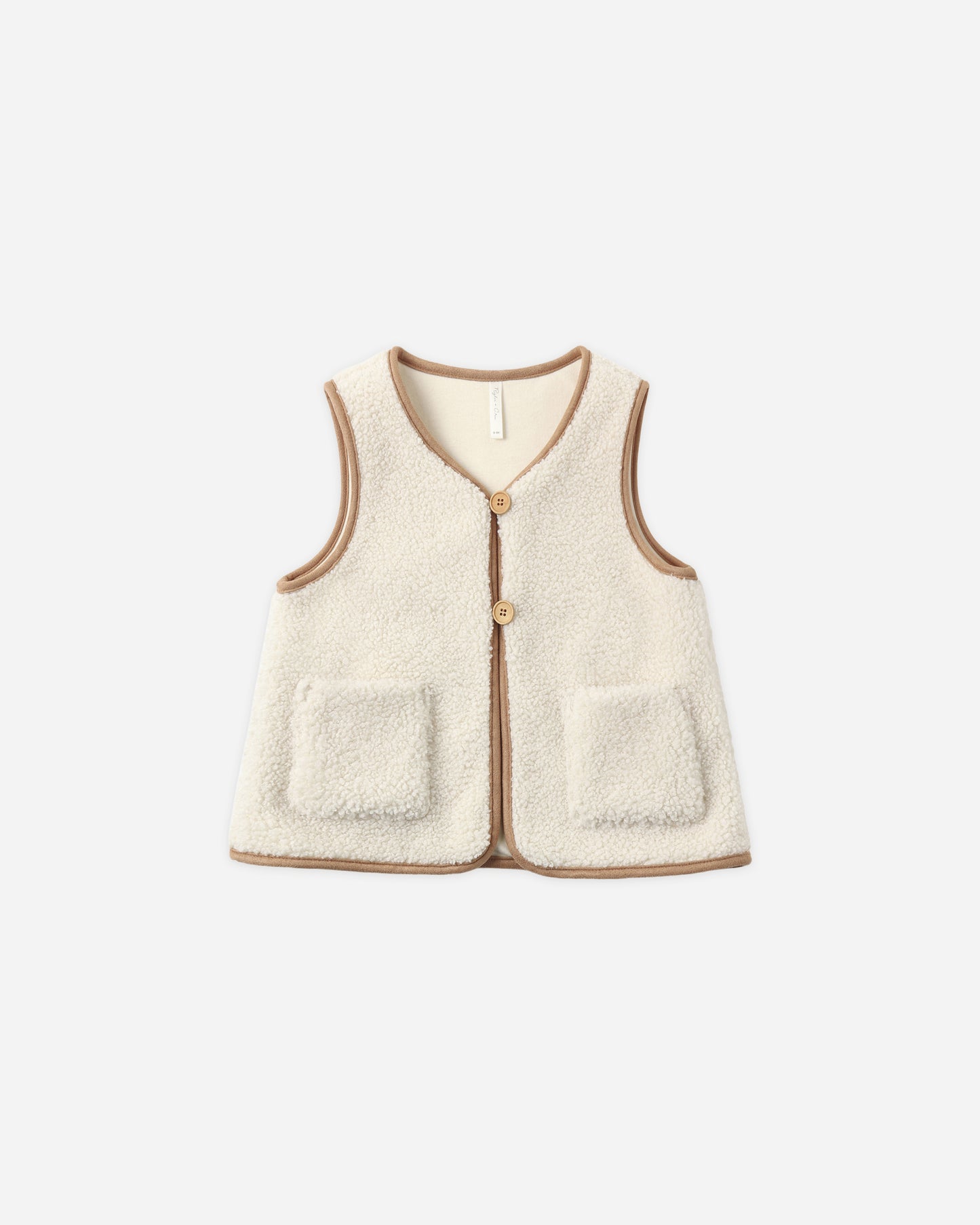Sherpa Vest Natural - Rylee + Cru | Kids Clothes | Trendy Baby Clothes | Modern Infant Outfits |