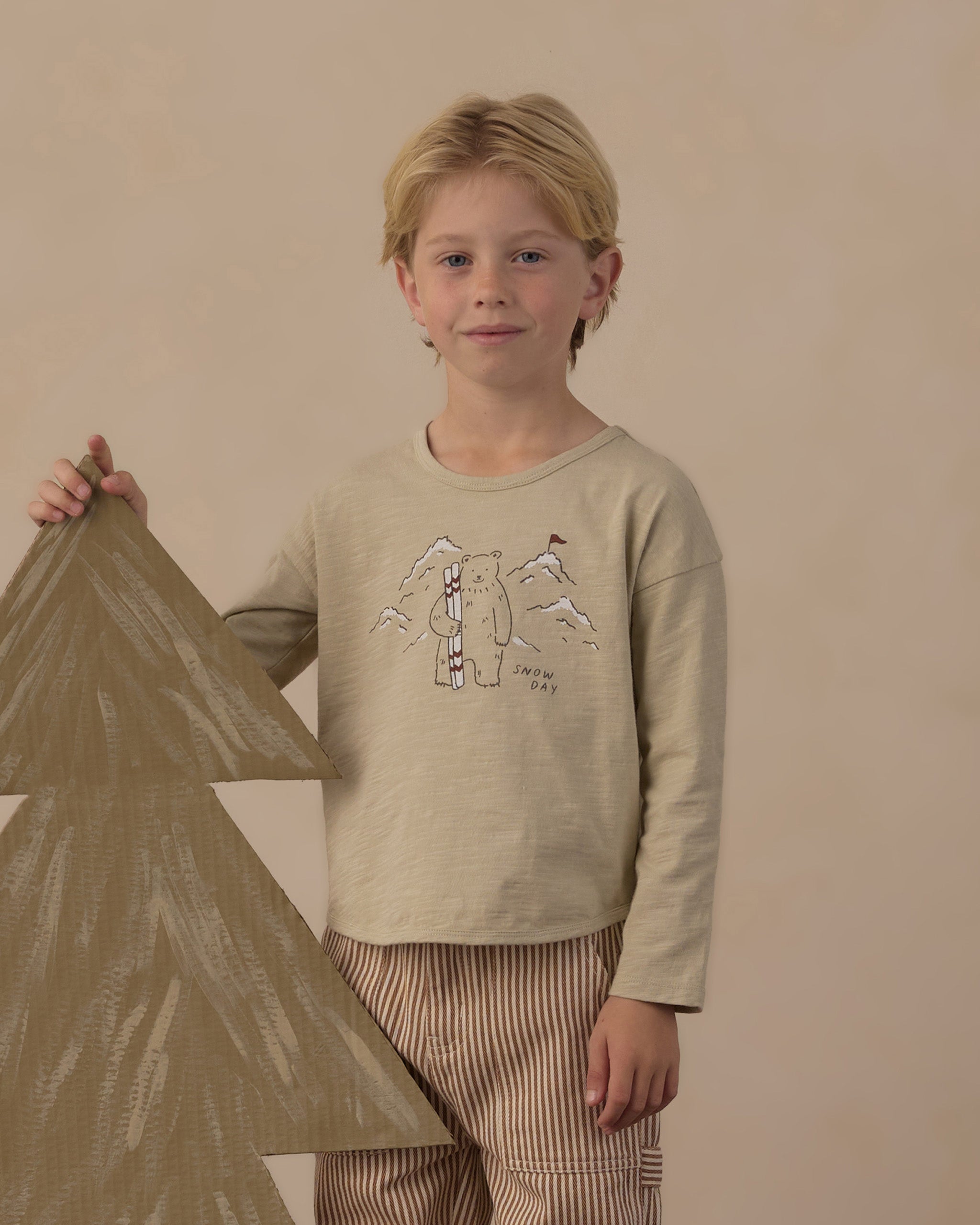 Long Sleeve Tee Snow Day - Rylee + Cru | Kids Clothes | Trendy Baby Clothes | Modern Infant Outfits |