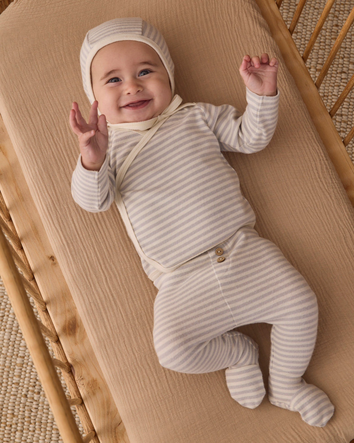 Take Home Set Fog Stripe - Rylee + Cru | Kids Clothes | Trendy Baby Clothes | Modern Infant Outfits |