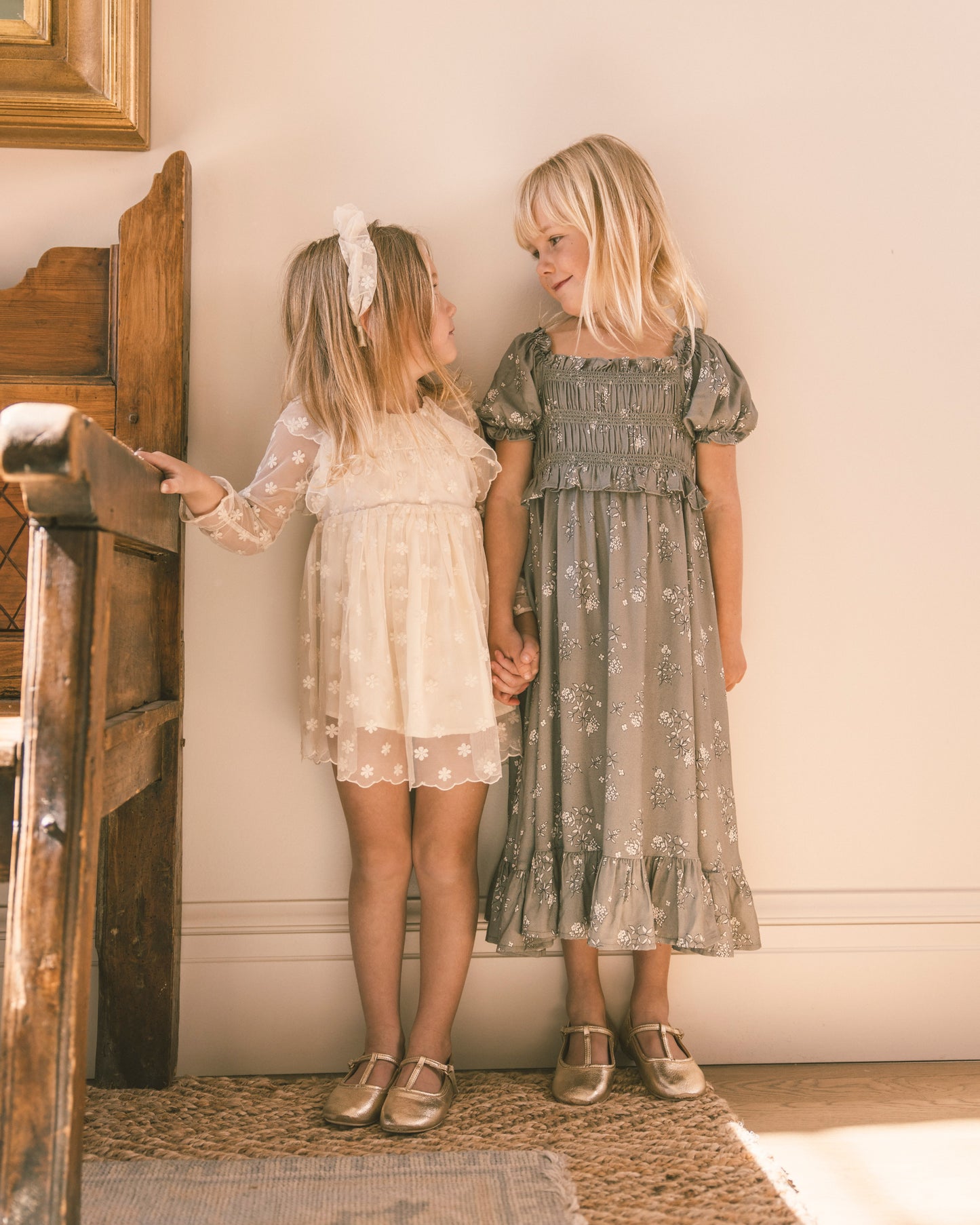 Celine Dress Embroidered Daisy - Rylee + Cru | Kids Clothes | Trendy Baby Clothes | Modern Infant Outfits |
