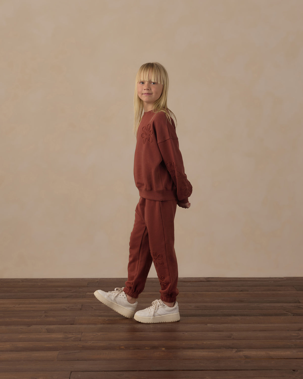 Baggy Sweatpant Brick - Rylee + Cru | Kids Clothes | Trendy Baby Clothes | Modern Infant Outfits |