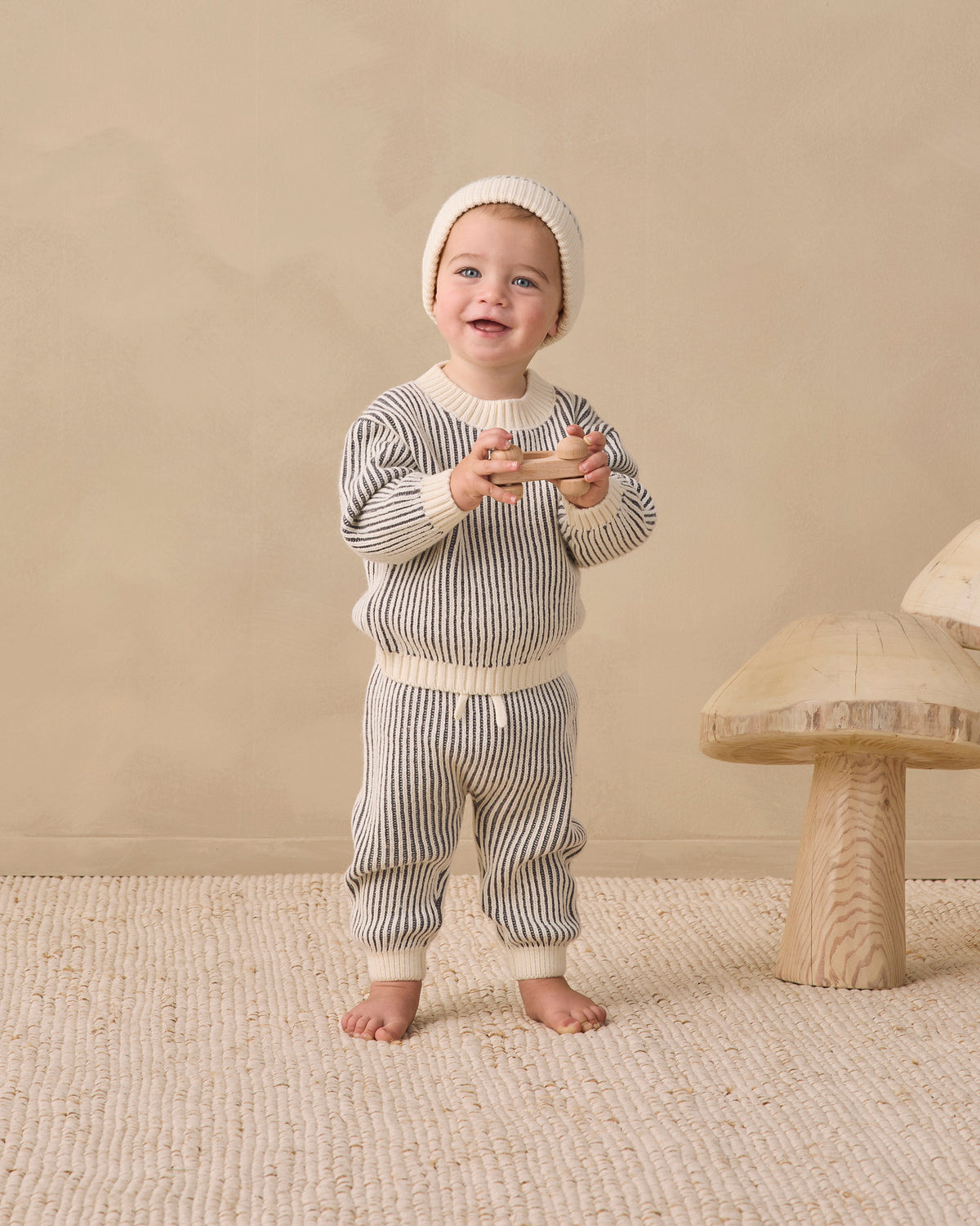 Relaxed Knit Sweater Midnight Stripe - Rylee + Cru | Kids Clothes | Trendy Baby Clothes | Modern Infant Outfits |