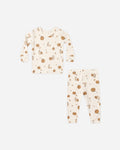 Bamboo Pajama Set Harvest Friends - Rylee + Cru | Kids Clothes | Trendy Baby Clothes | Modern Infant Outfits |