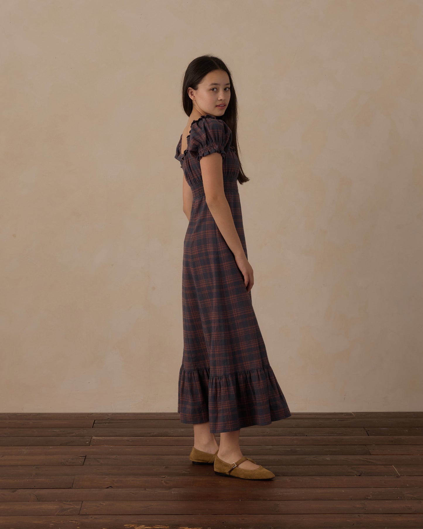 Teen Lana Dress Midnight Plaid - Rylee + Cru | Kids Clothes | Trendy Baby Clothes | Modern Infant Outfits |