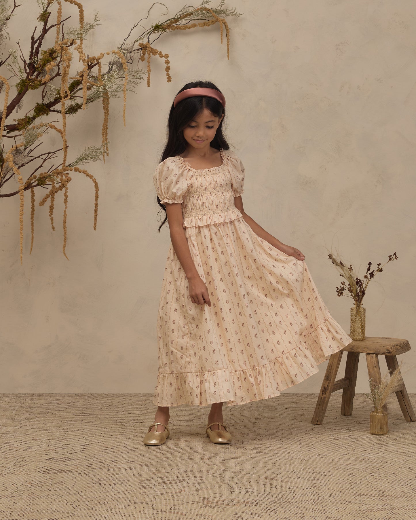 Maggie Dress Floral Stripe - Rylee + Cru | Kids Clothes | Trendy Baby Clothes | Modern Infant Outfits |