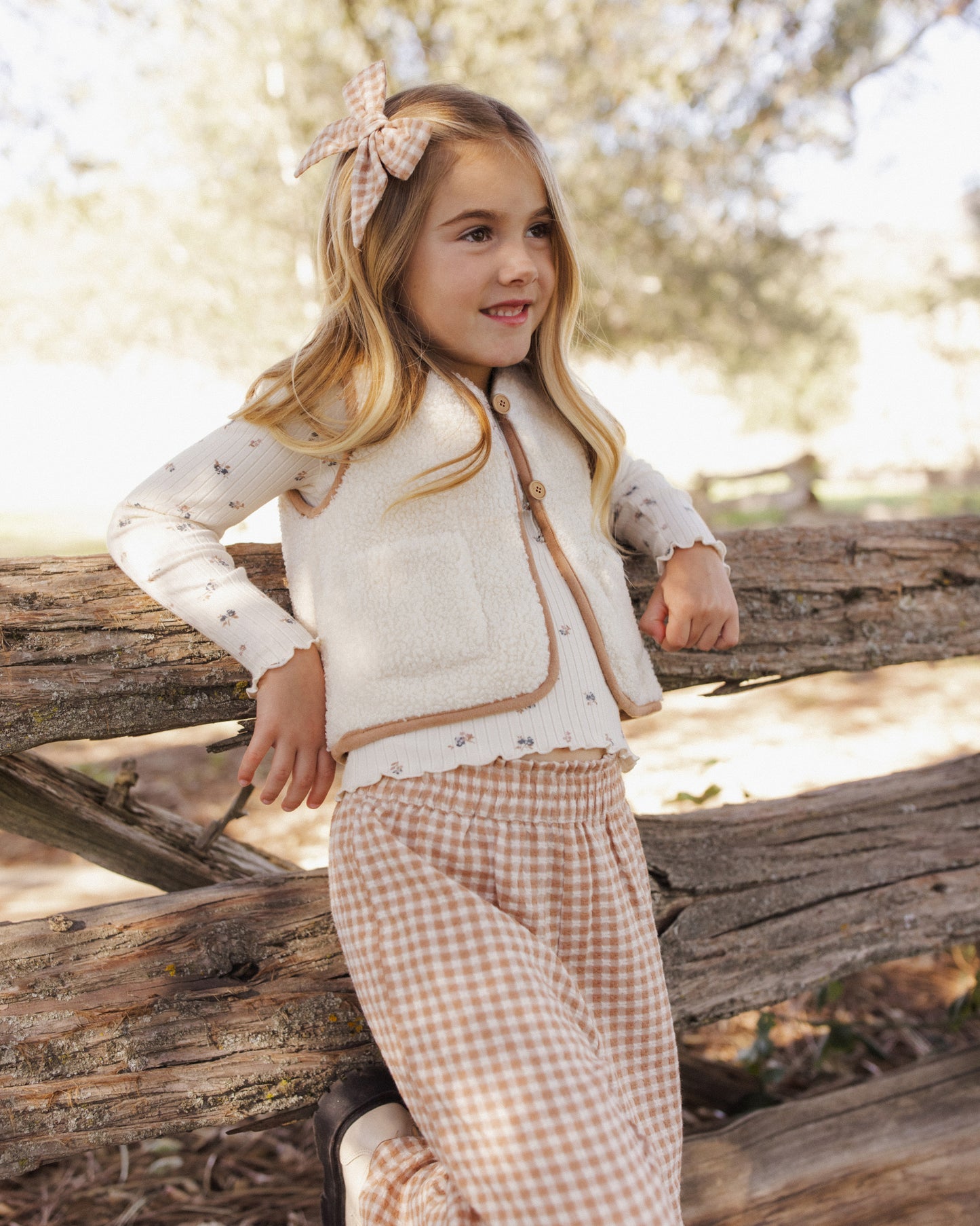 Sherpa Vest Natural - Rylee + Cru | Kids Clothes | Trendy Baby Clothes | Modern Infant Outfits |