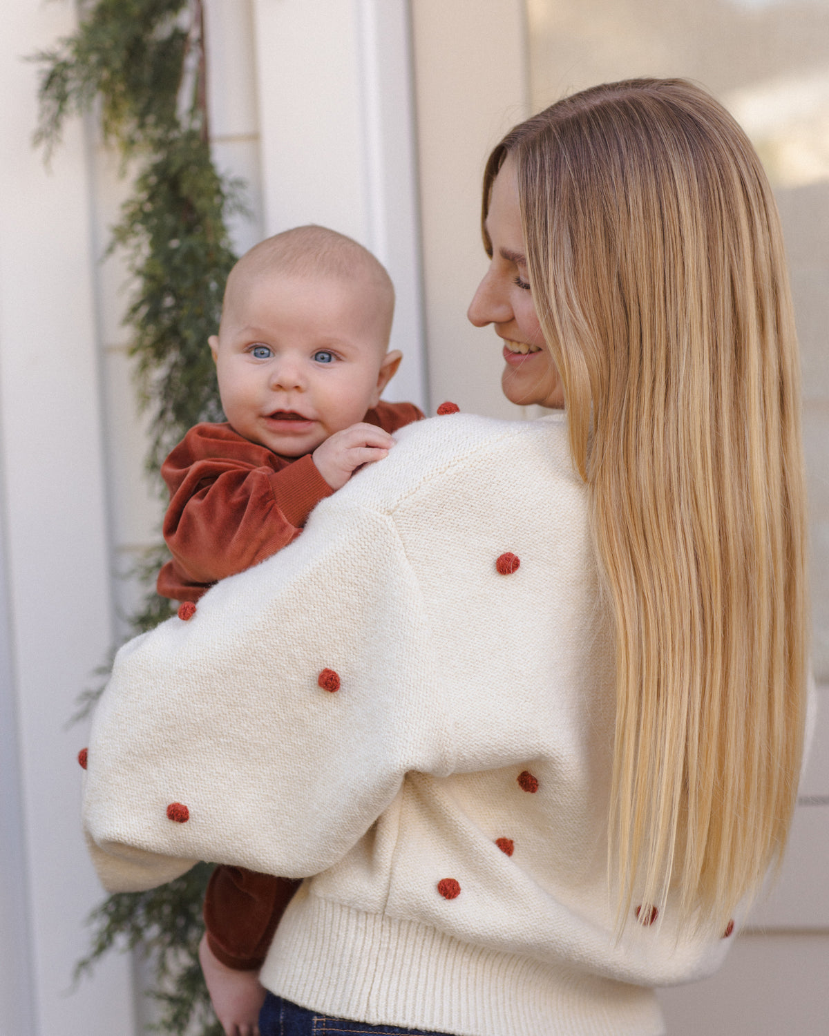 Velour Relaxed Sweatshirt Redwood - Rylee + Cru | Kids Clothes | Trendy Baby Clothes | Modern Infant Outfits |