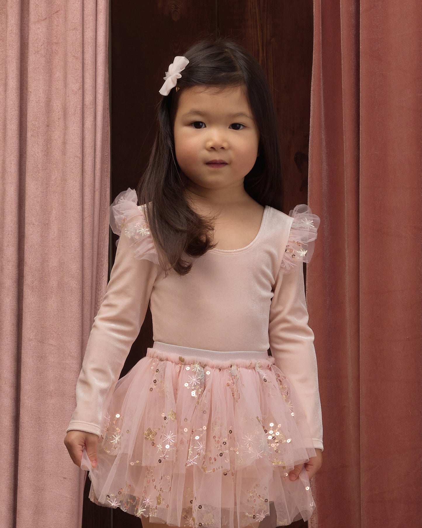 Flutter Tulle Clips Pink - Rylee + Cru | Kids Clothes | Trendy Baby Clothes | Modern Infant Outfits |