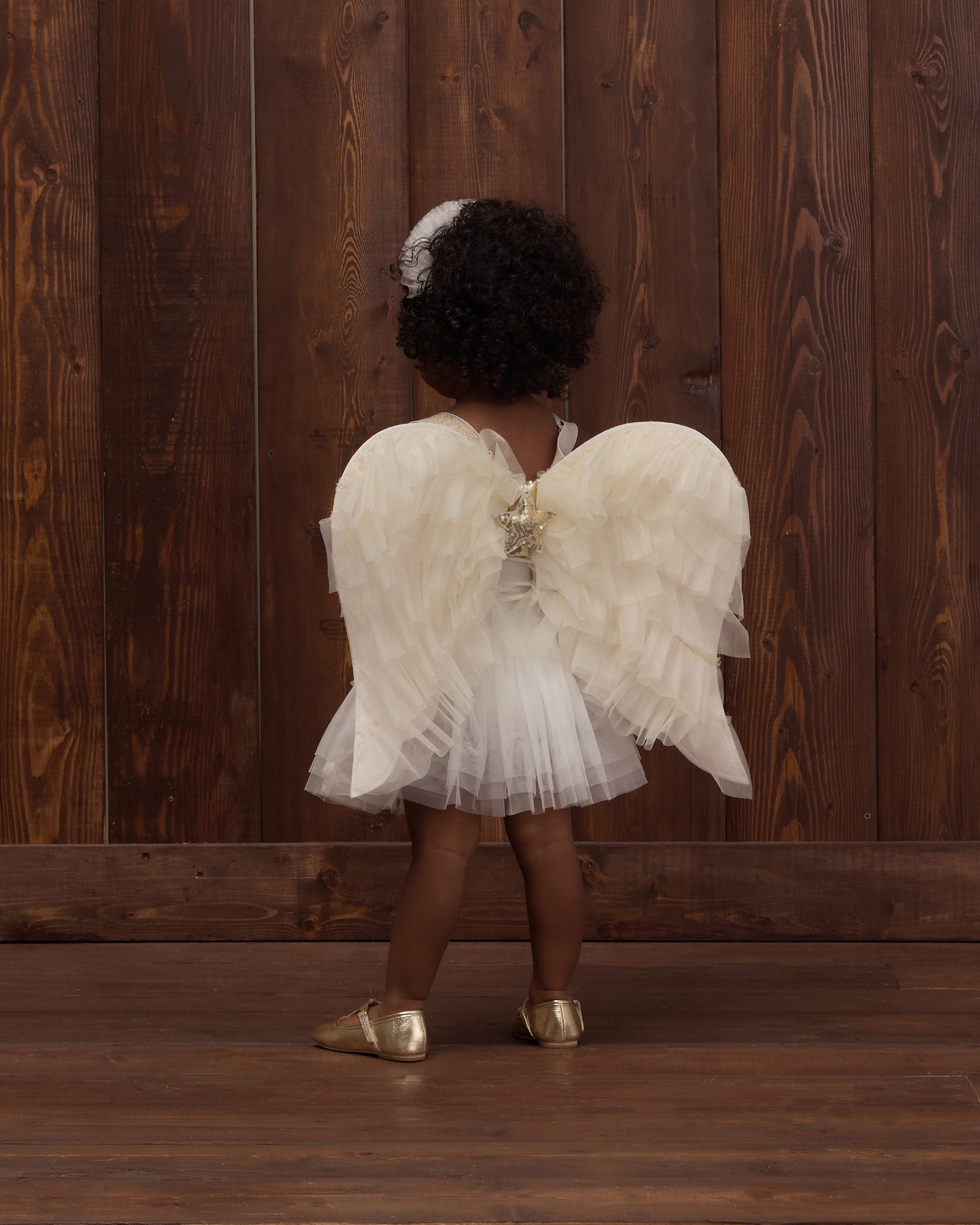 Angel Wings Ivory Shimmer - Rylee + Cru | Kids Clothes | Trendy Baby Clothes | Modern Infant Outfits |