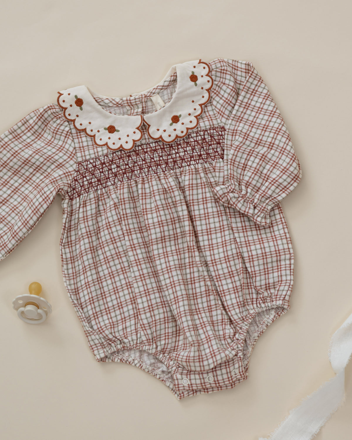 Callie Romper Christmas Plaid - Rylee + Cru | Kids Clothes | Trendy Baby Clothes | Modern Infant Outfits |