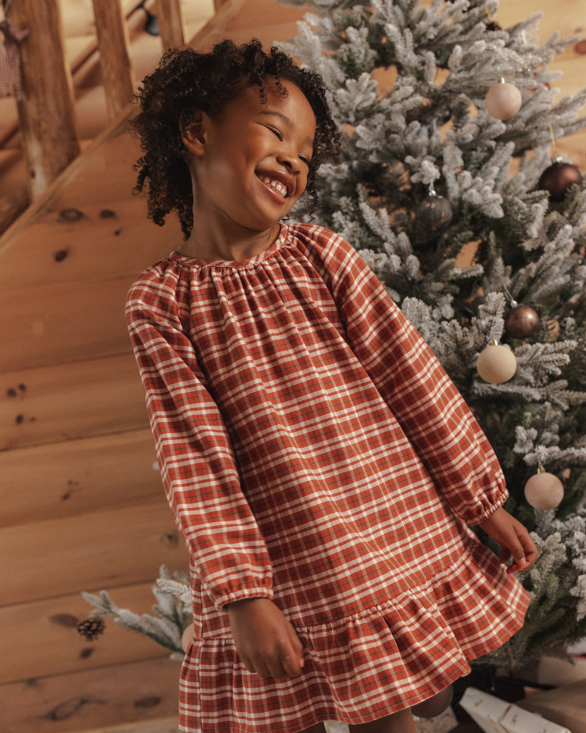 Holly Nightgown Ruby Plaid - Rylee + Cru | Kids Clothes | Trendy Baby Clothes | Modern Infant Outfits |