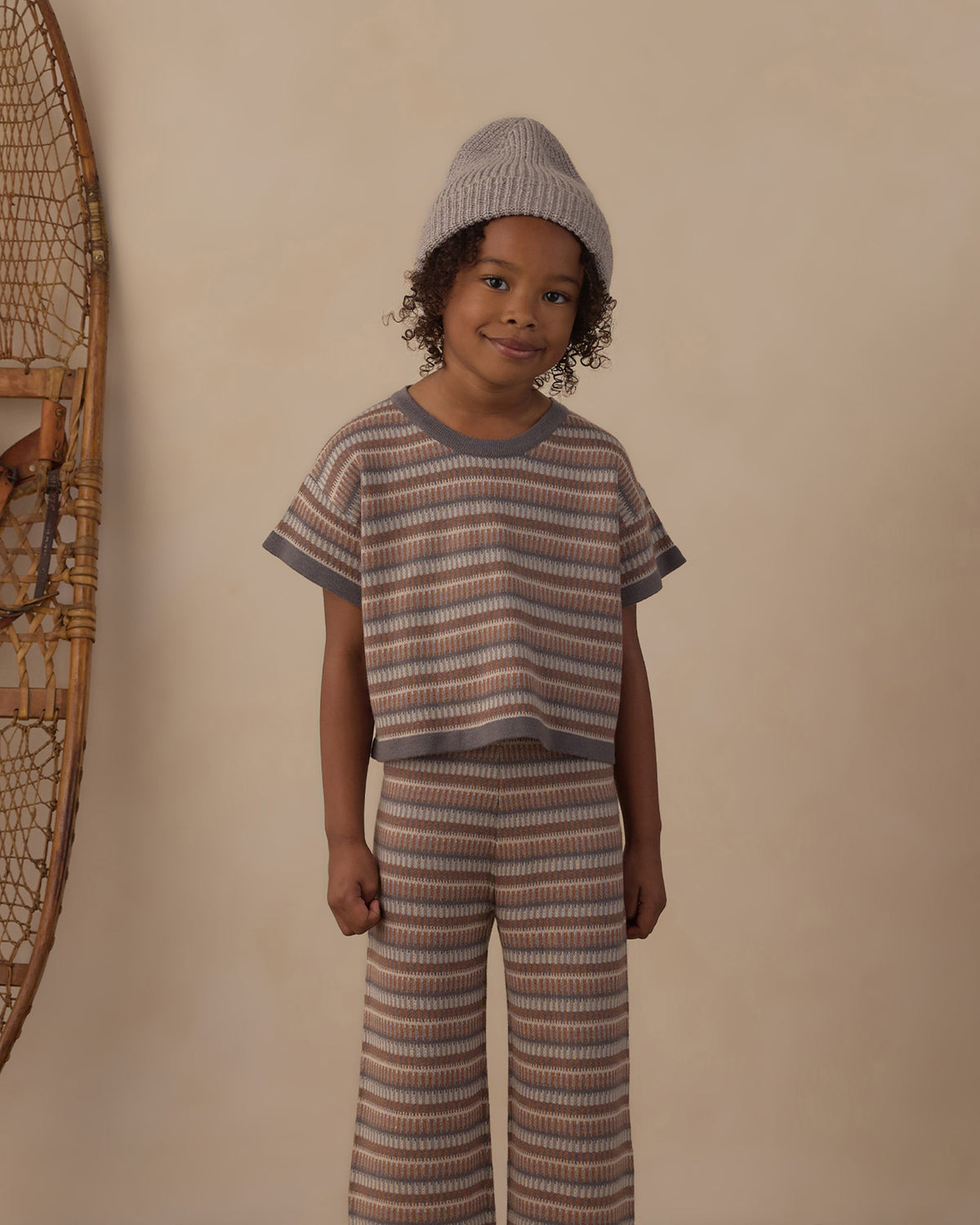 Knit Wide Leg Pant Multi-Stripe - Rylee + Cru | Kids Clothes | Trendy Baby Clothes | Modern Infant Outfits |