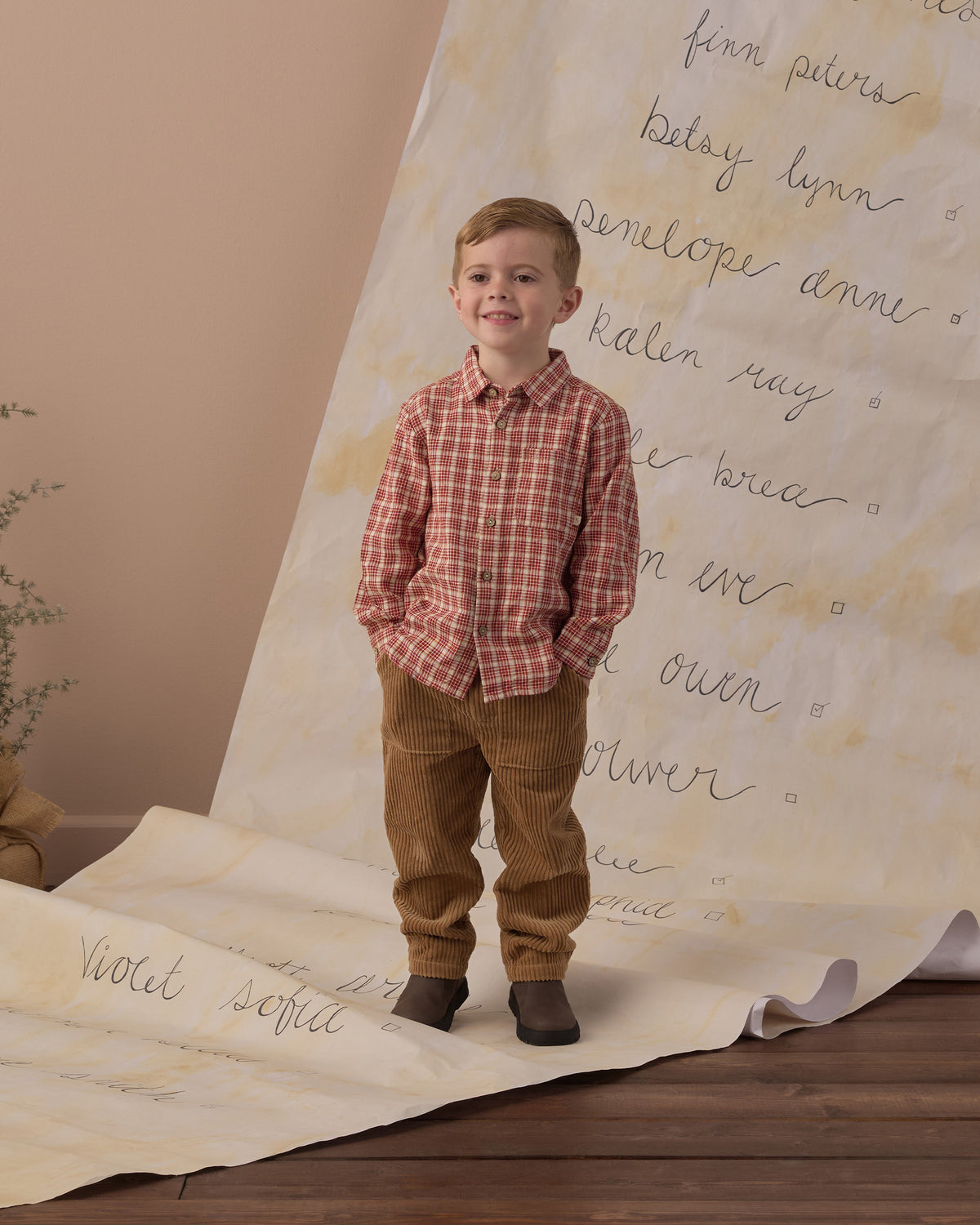 Oliver Pant Toffee - Rylee + Cru | Kids Clothes | Trendy Baby Clothes | Modern Infant Outfits |