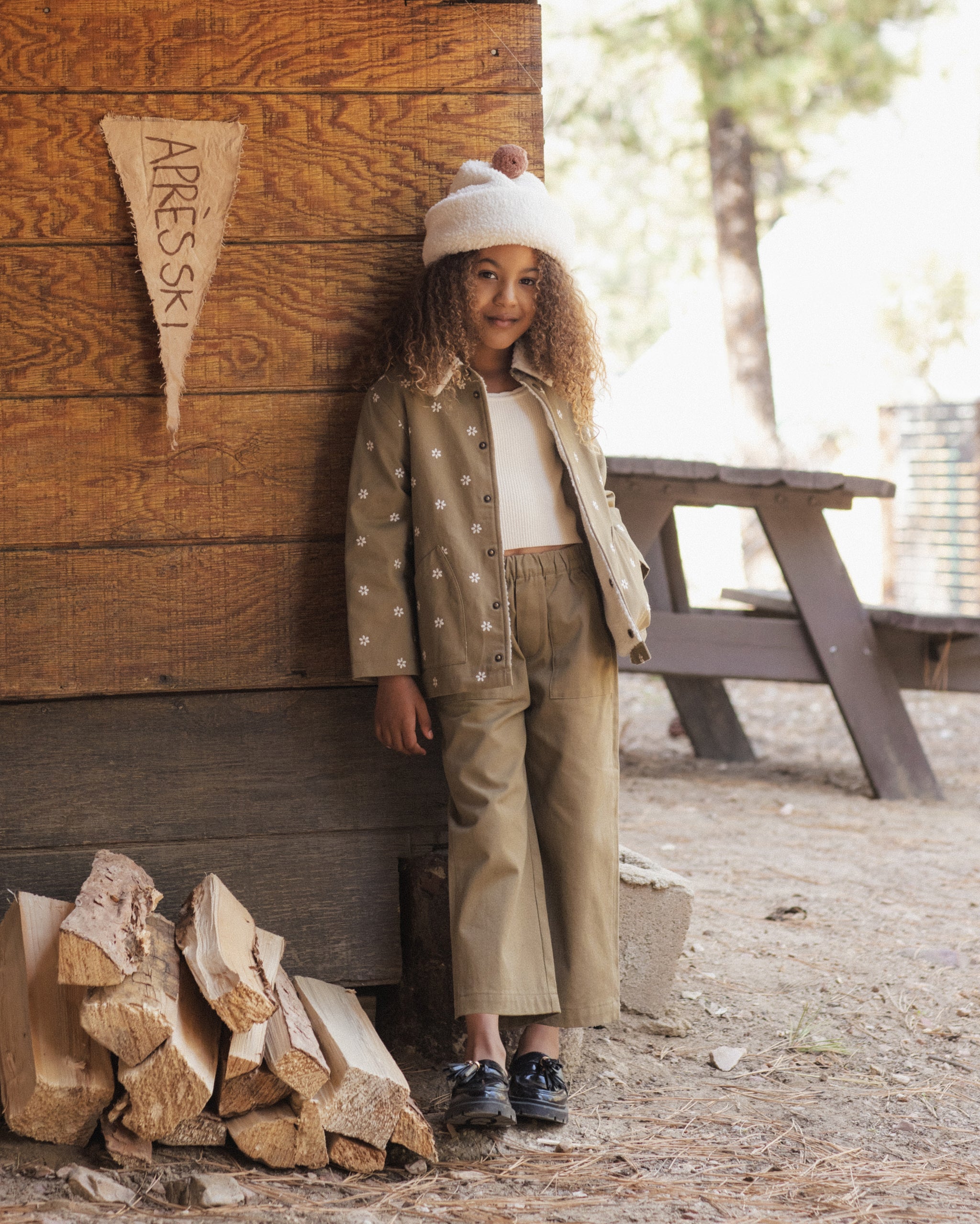 Long Chore Coat Embroidered Daisies – Rylee + Cru