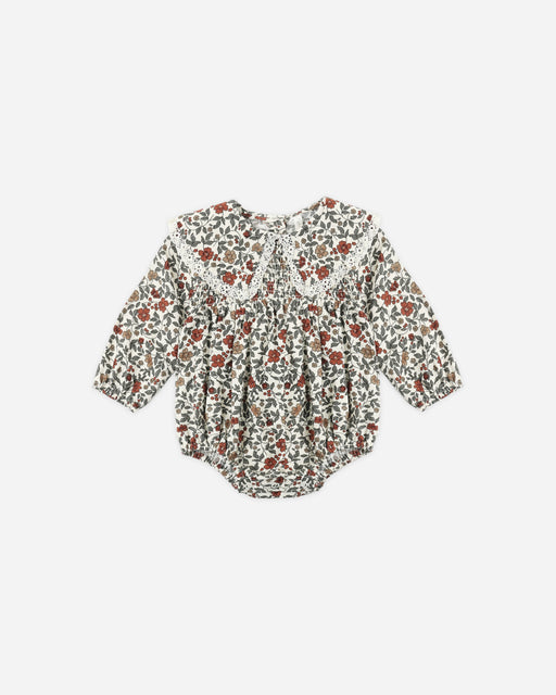 Fern Romper Holiday Floral - Rylee + Cru | Kids Clothes | Trendy Baby Clothes | Modern Infant Outfits |