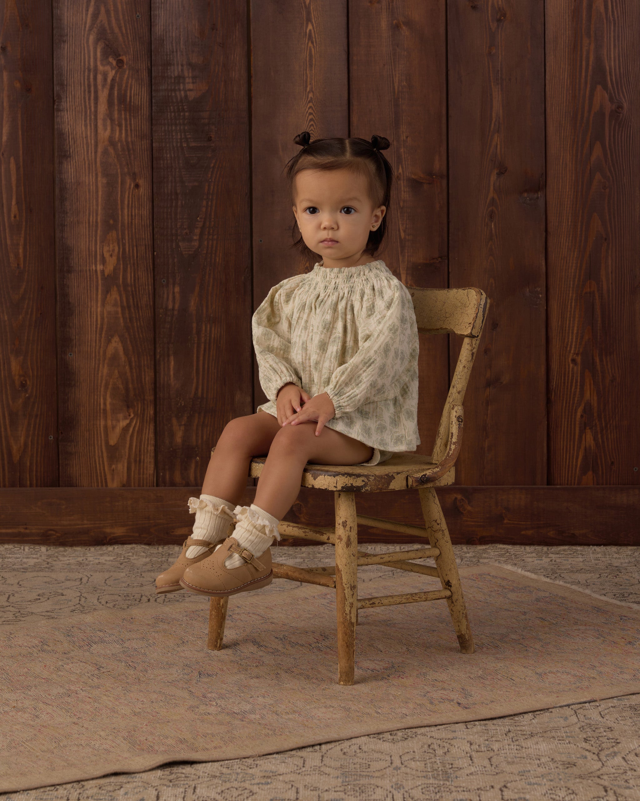 Quincy Set Green Iris - Rylee + Cru | Kids Clothes | Trendy Baby Clothes | Modern Infant Outfits |