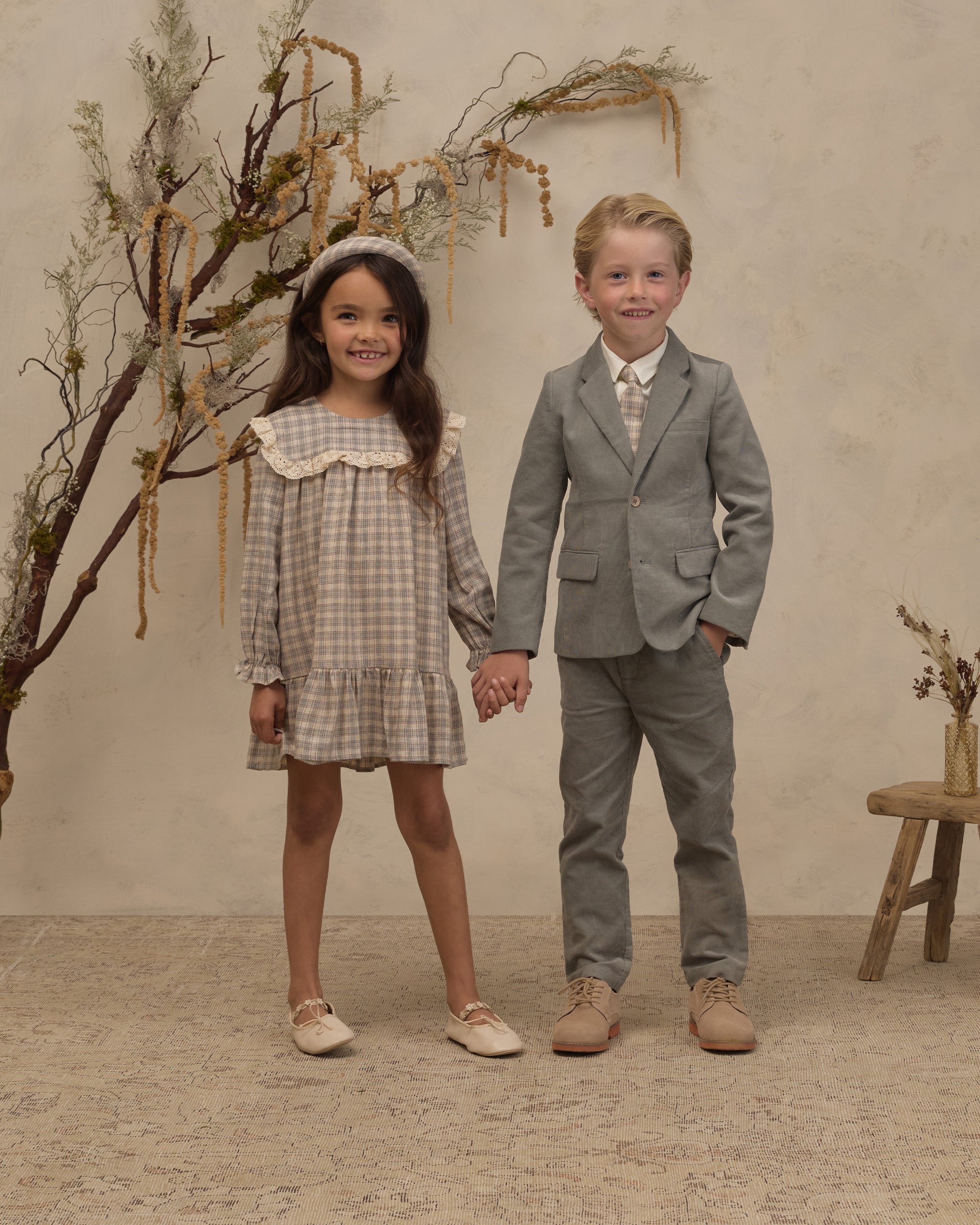 Skinny Tie Fall Plaid - Rylee + Cru | Kids Clothes | Trendy Baby Clothes | Modern Infant Outfits |