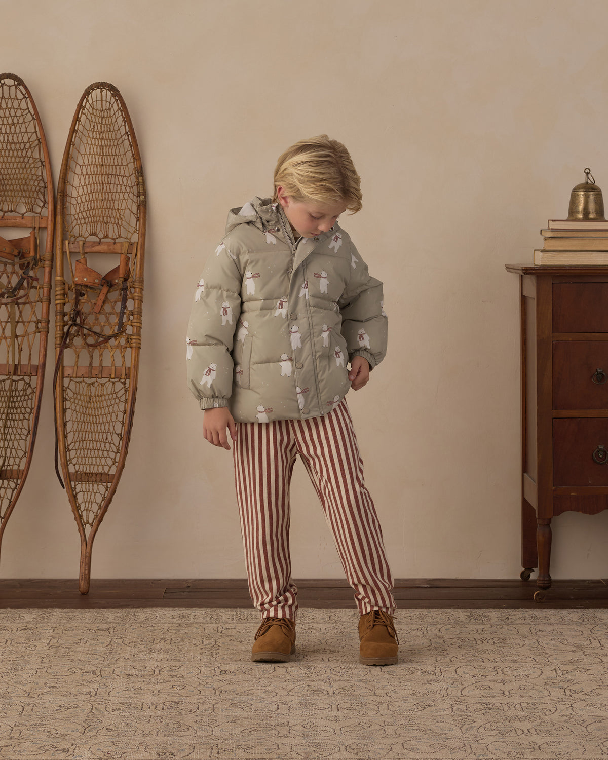 Puffer Jacket Polar Bears - Rylee + Cru | Kids Clothes | Trendy Baby Clothes | Modern Infant Outfits |