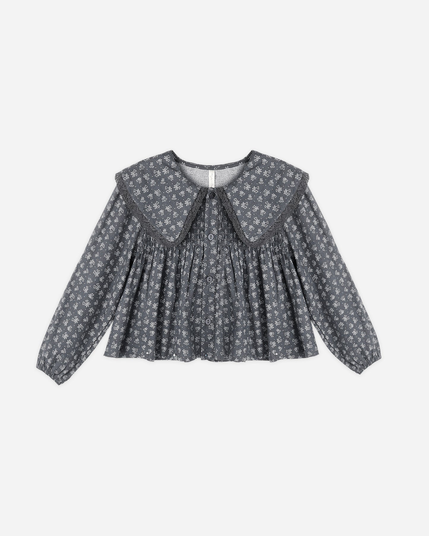 Fern Blouse Heart Ditsy - Rylee + Cru | Kids Clothes | Trendy Baby Clothes | Modern Infant Outfits |